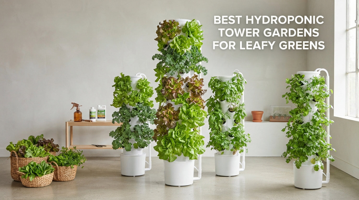 best hydroponic tower gardens for leafy greens