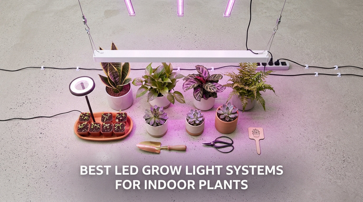 best LED grow light systems for indoor plants