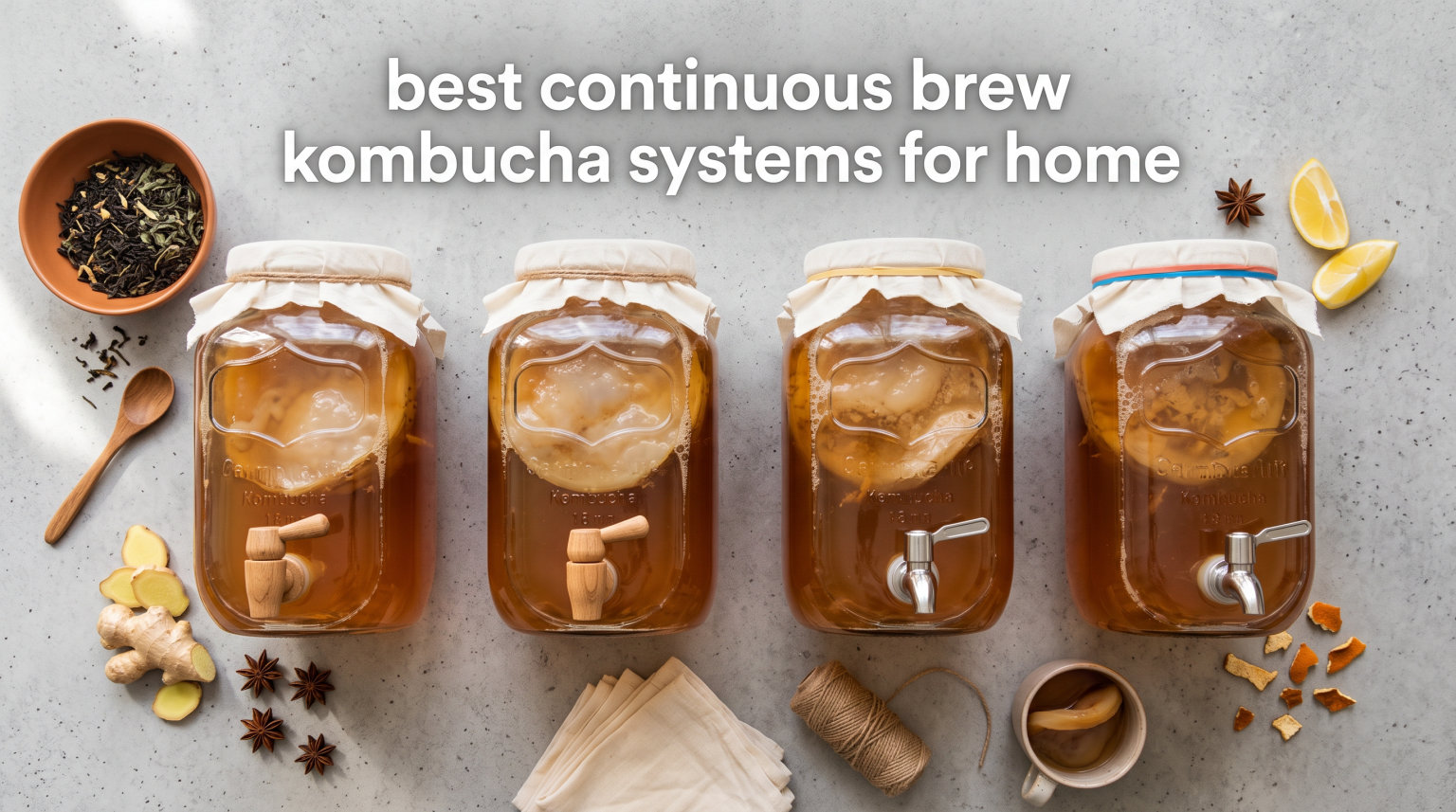 best continuous brew kombucha systems for home