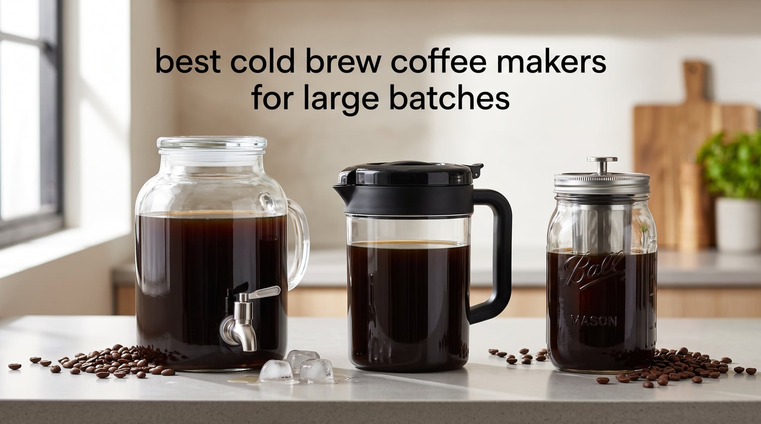 best cold brew coffee makers for large batches