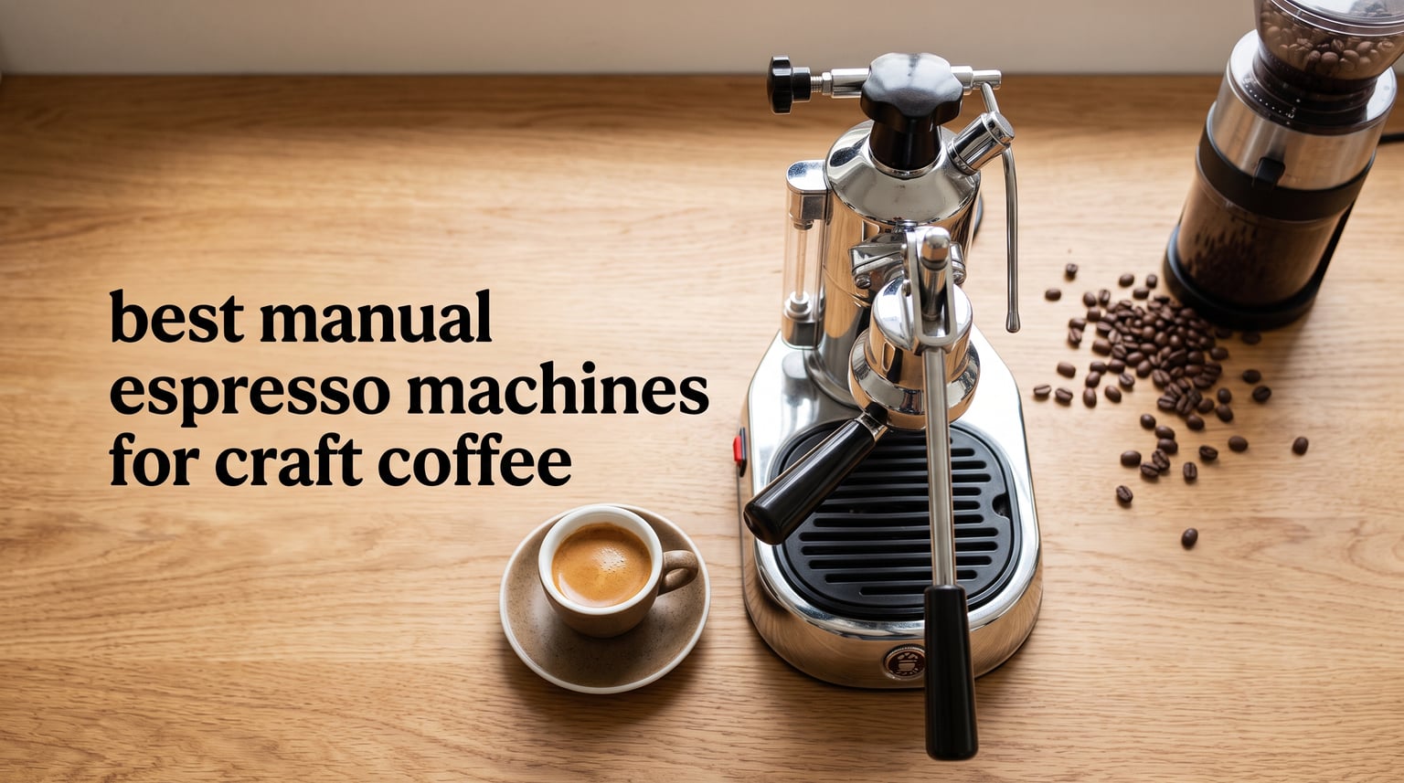 best manual espresso machines for craft coffee