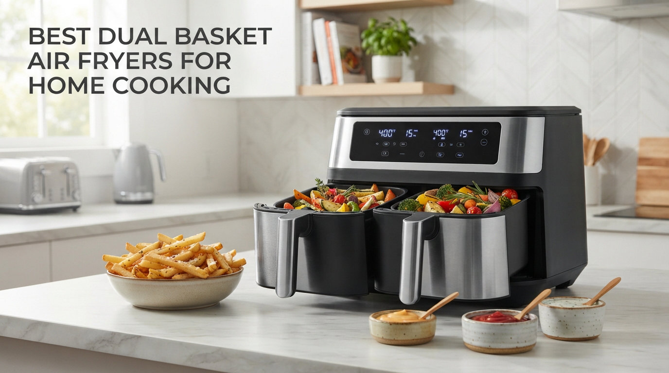 best dual basket air fryers for home cooking