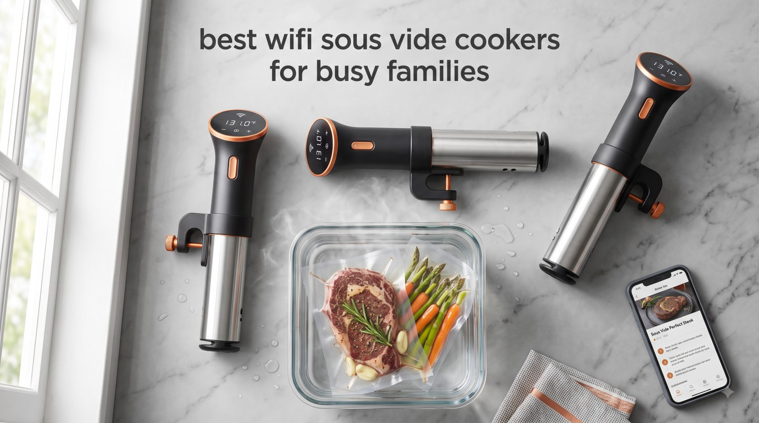 best wifi sous vide cookers for busy families