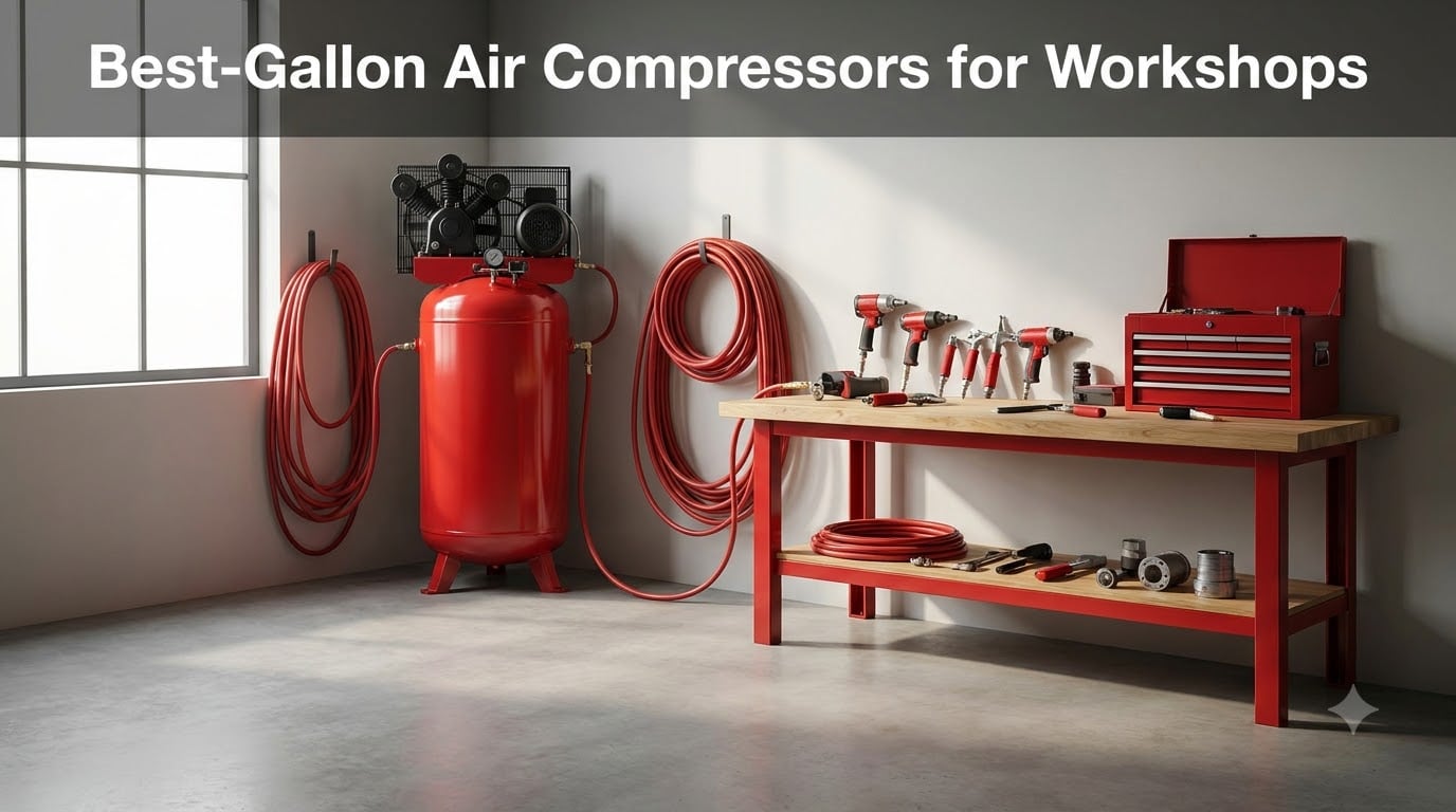 Best 60-Gallon Air Compressors for Workshops