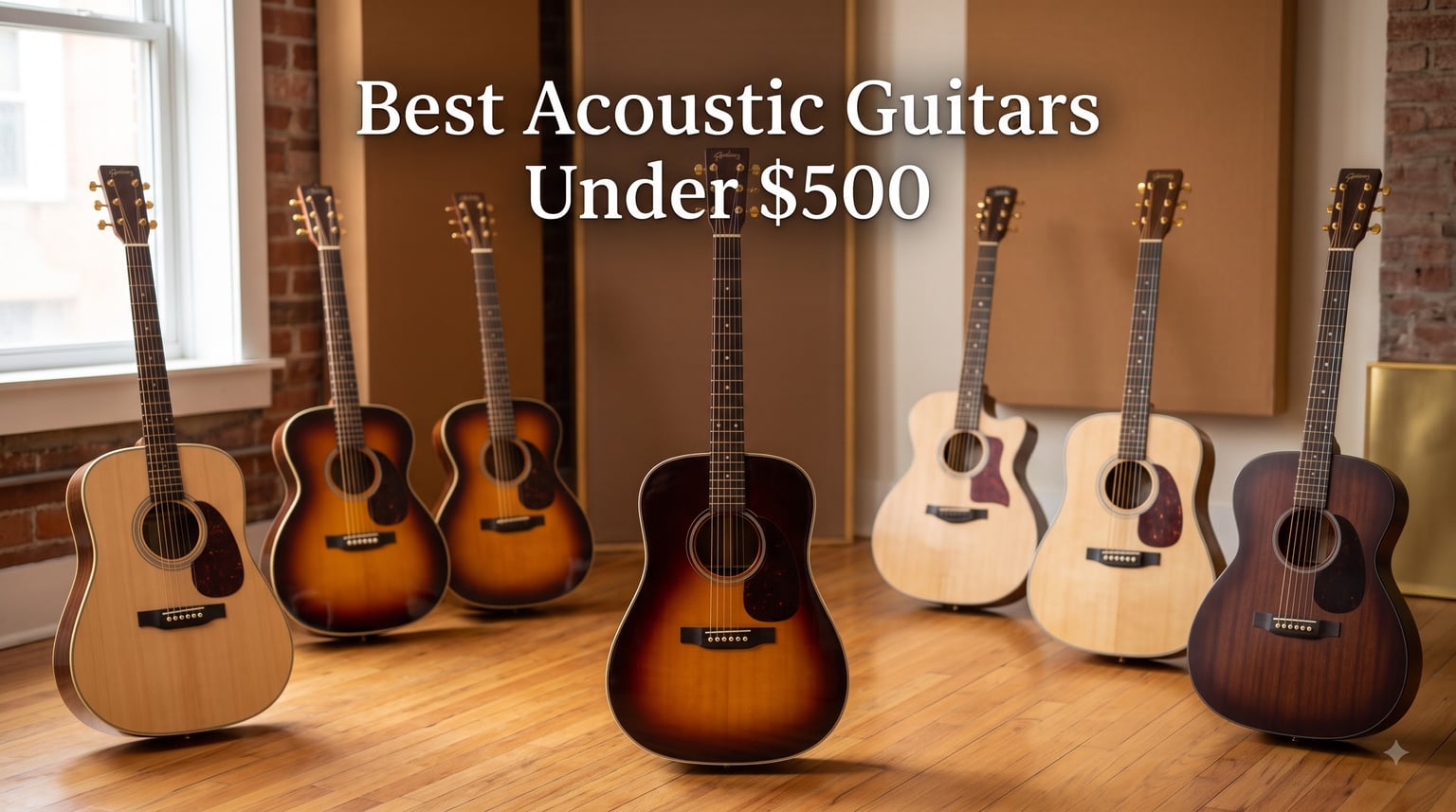 Best Acoustic Guitars Under $500