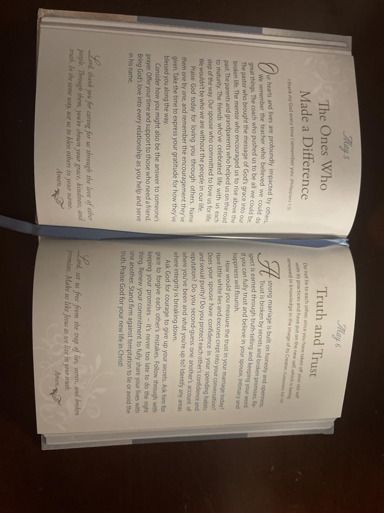 Mr. and Mrs. 366 Devotions for Couples - White Faux Leather Devotional Gift Book for Bride and Groom, Engaged customer photo 1