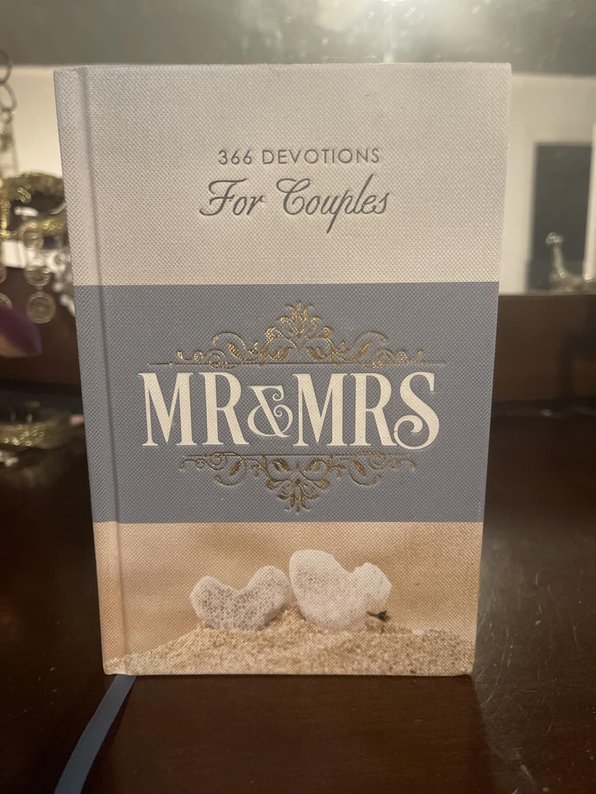 Mr. and Mrs. 366 Devotions for Couples - White Faux Leather Devotional Gift Book for Bride and Groom, Engaged customer photo 2