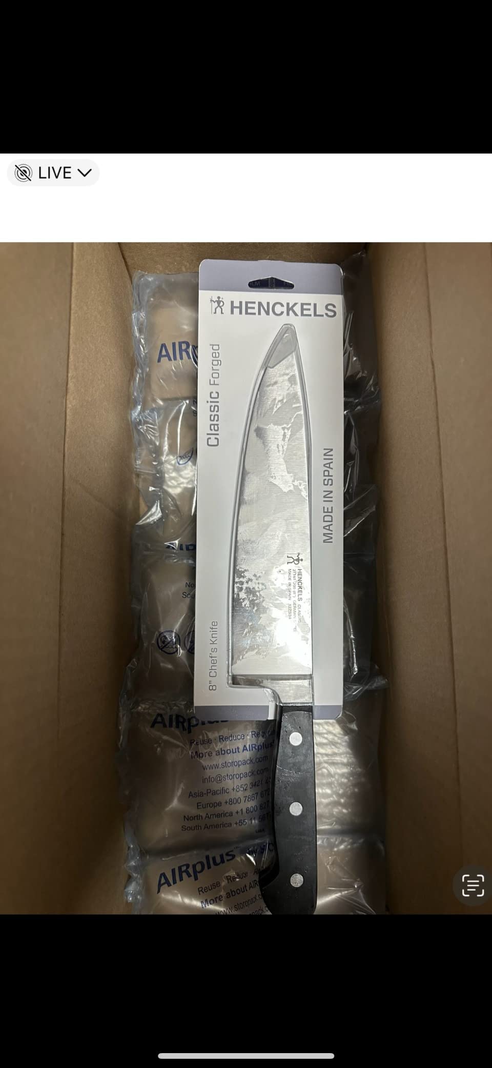 HENCKELS Classic 8-Inch Chef Knife, Razor-Sharp, German Engineered customer photo 1