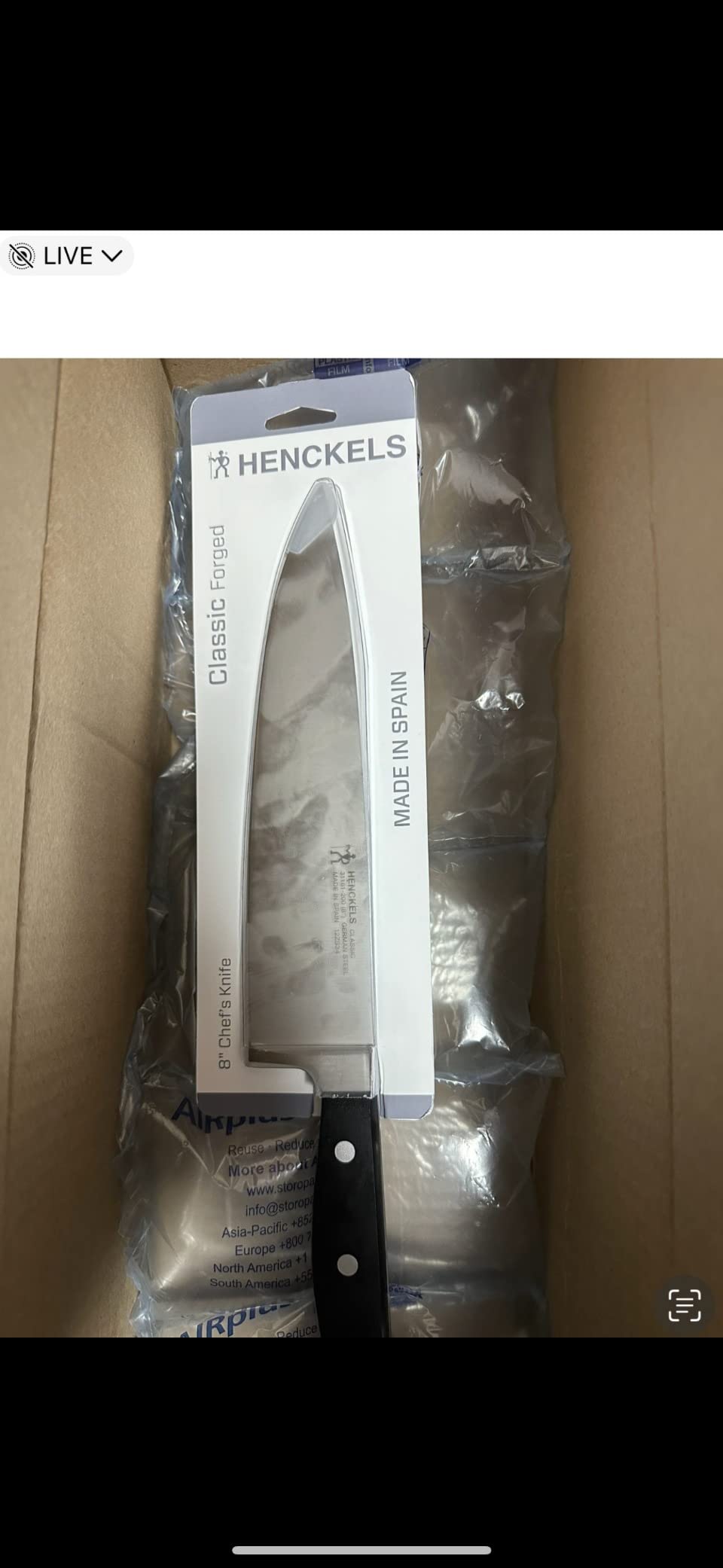 HENCKELS Classic 8-Inch Chef Knife, Razor-Sharp, German Engineered customer photo 2