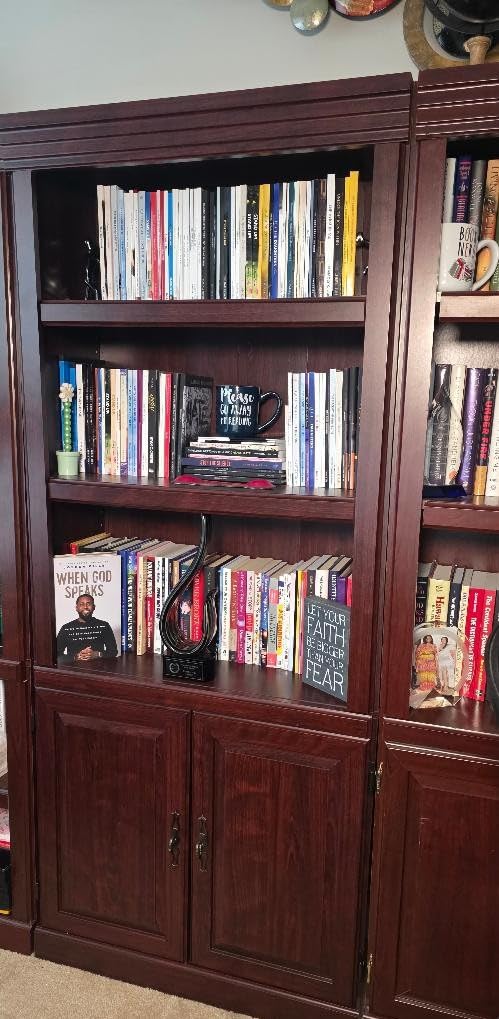 Sauder Heritage Hill Library With Doors/Book shelf, Classic Cherry finish customer photo 2