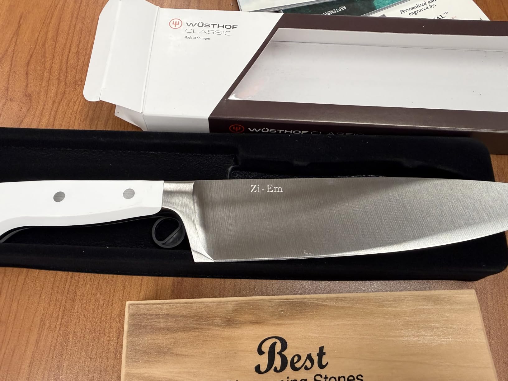 WÜSTHOF Classic 8 Inch Chef's Knife, Black customer photo 2