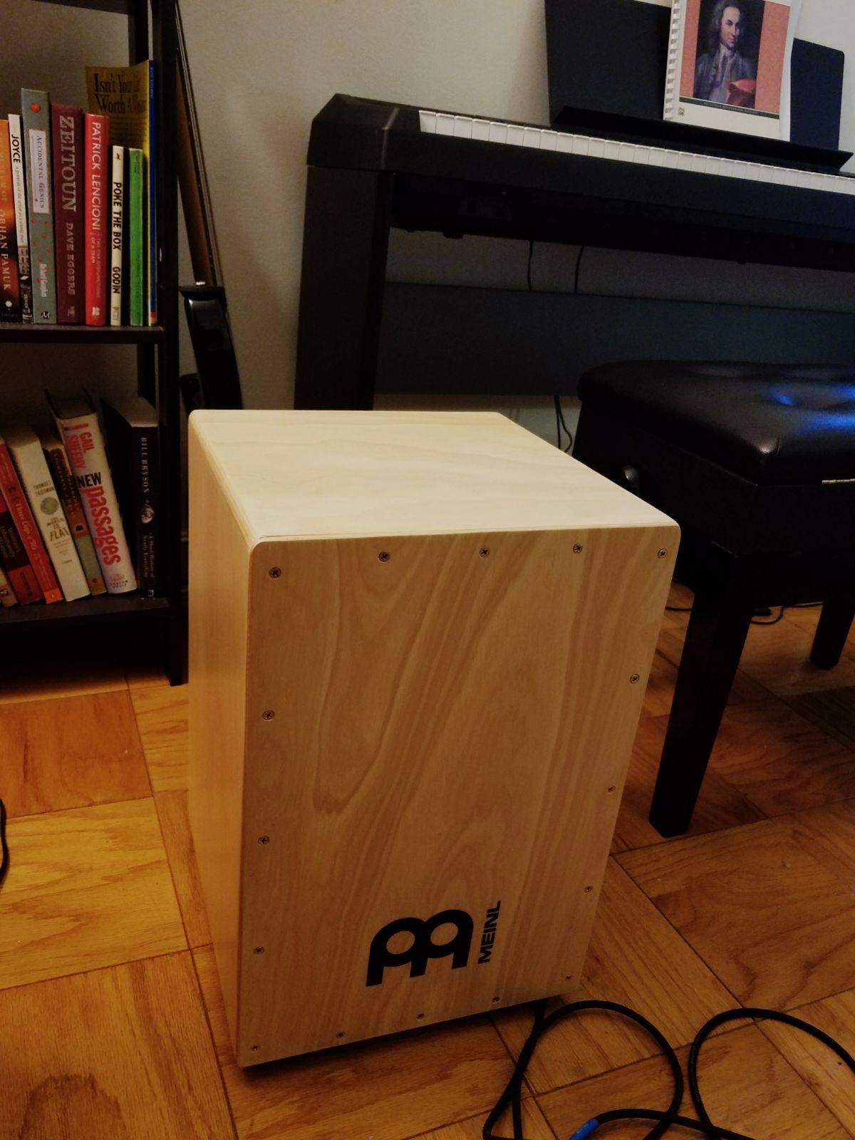 Meinl Percussion HCAJ1NT Headliner Series Wood String Cajon for Adjustable Snare Effect, Full Size customer photo 1