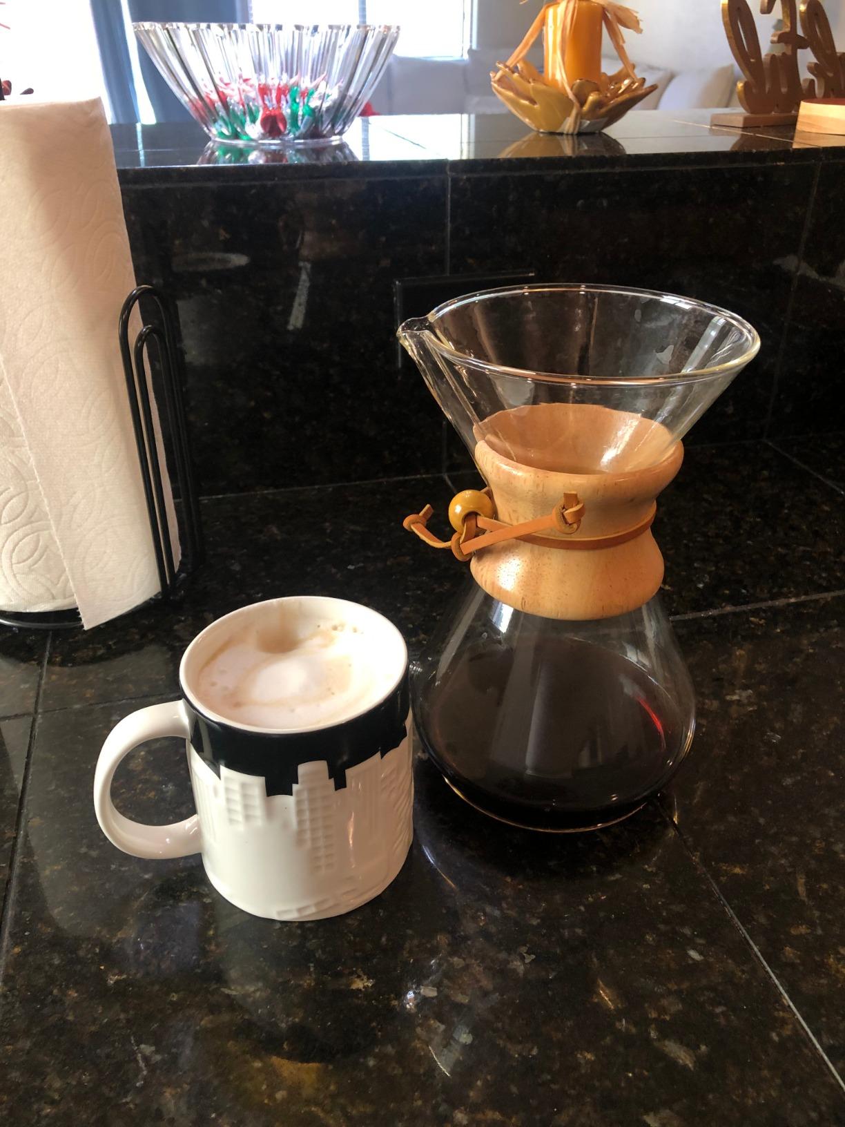 Chemex Pour-Over Glass Coffeemaker - Classic Series - 8-Cup - Exclusive Packaging | Manual Drip Coffee Brewer, Non-Porous Borosilicate Glass, Uses Bonded Filters, Sediment-Free customer photo 2
