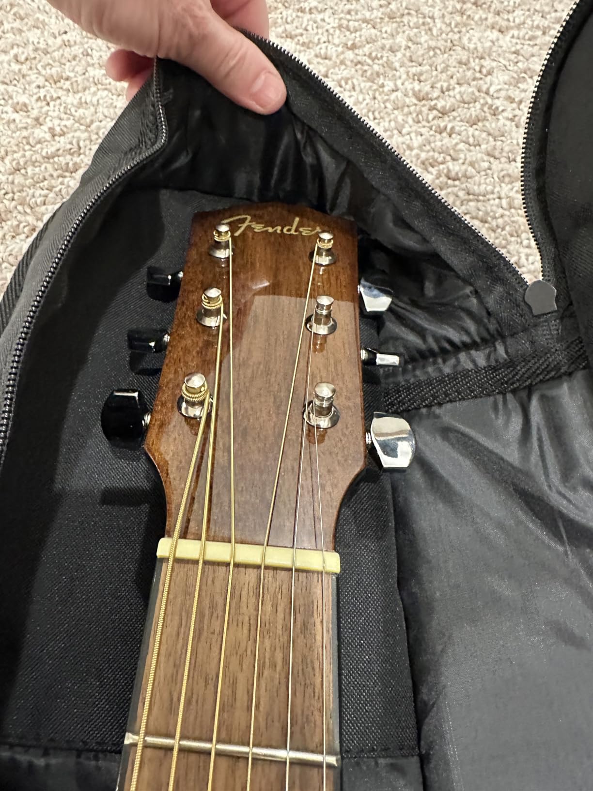 Gator Cases Foam Padded Acoustic Guitar Gig Bag, Fits Dreadnought Style Acoustic Guitars up to 41.9