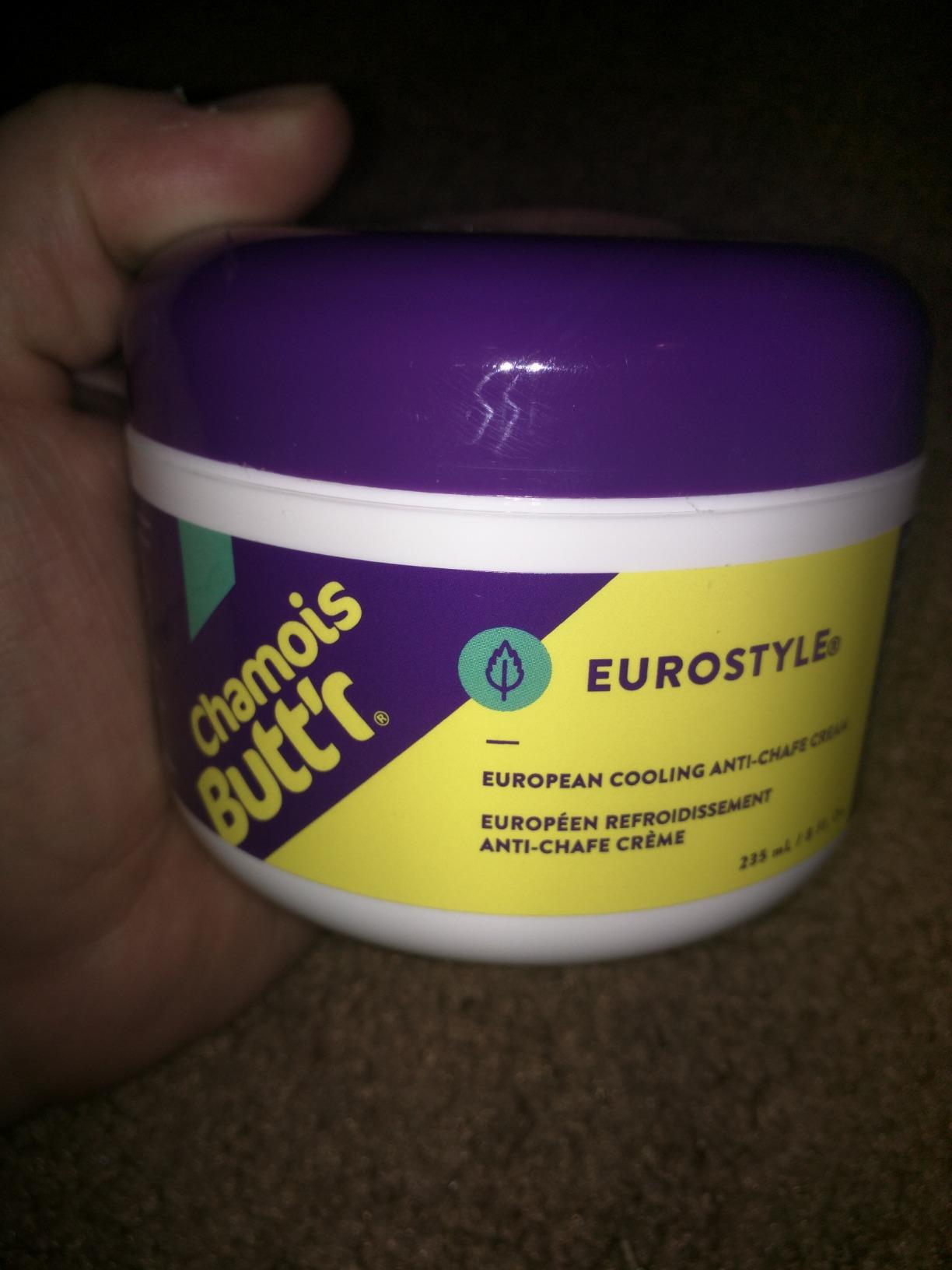 Chamois Butt'r Eurostyle Anti-Chafe Cream for Road, Gravel, Mountain Bike, 8 ounce jar, Cycling Plastic customer photo 2