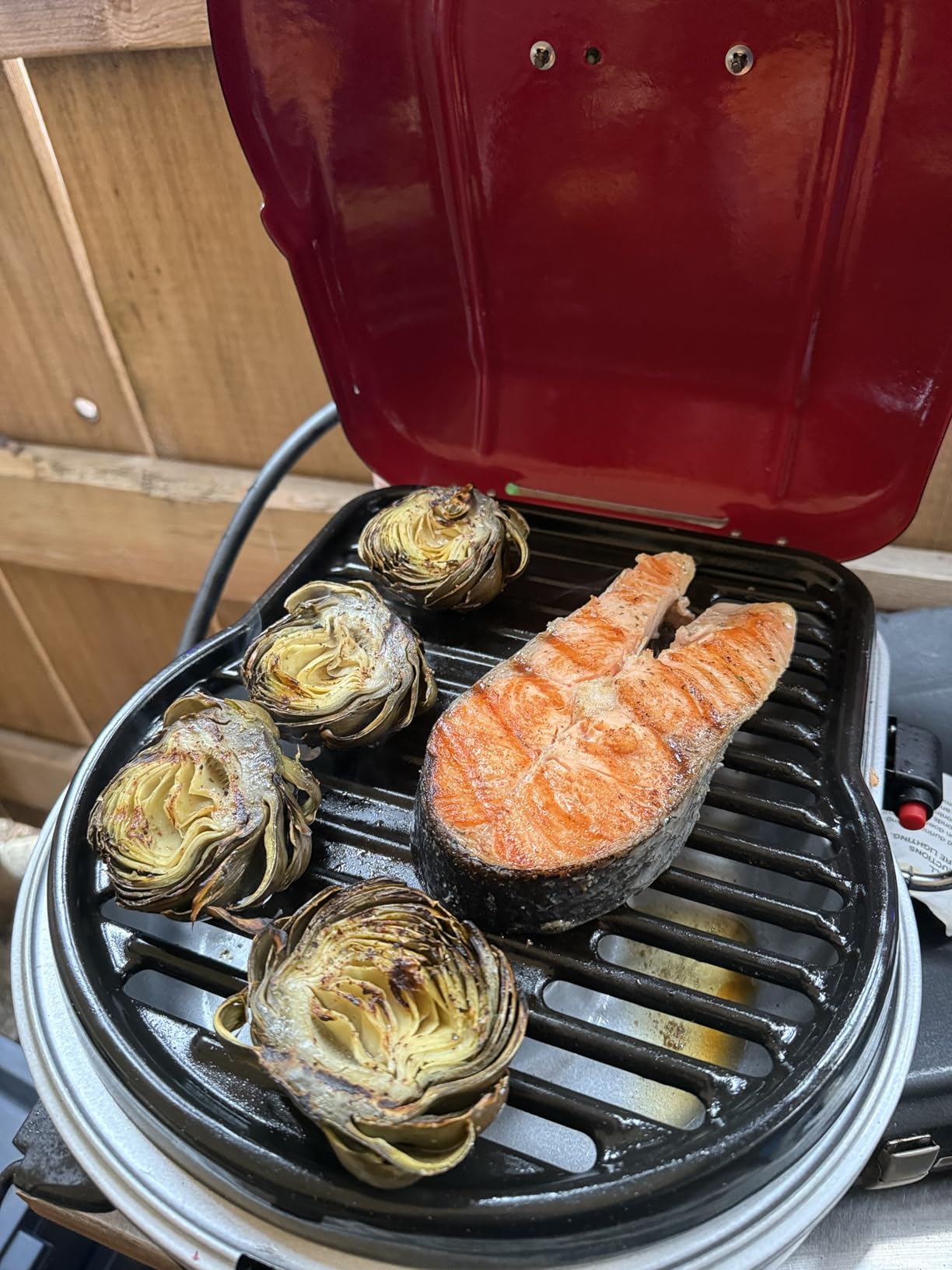 Coleman Fold 'N Go 6,000 BTU Portable Propane Grill customer photo 2