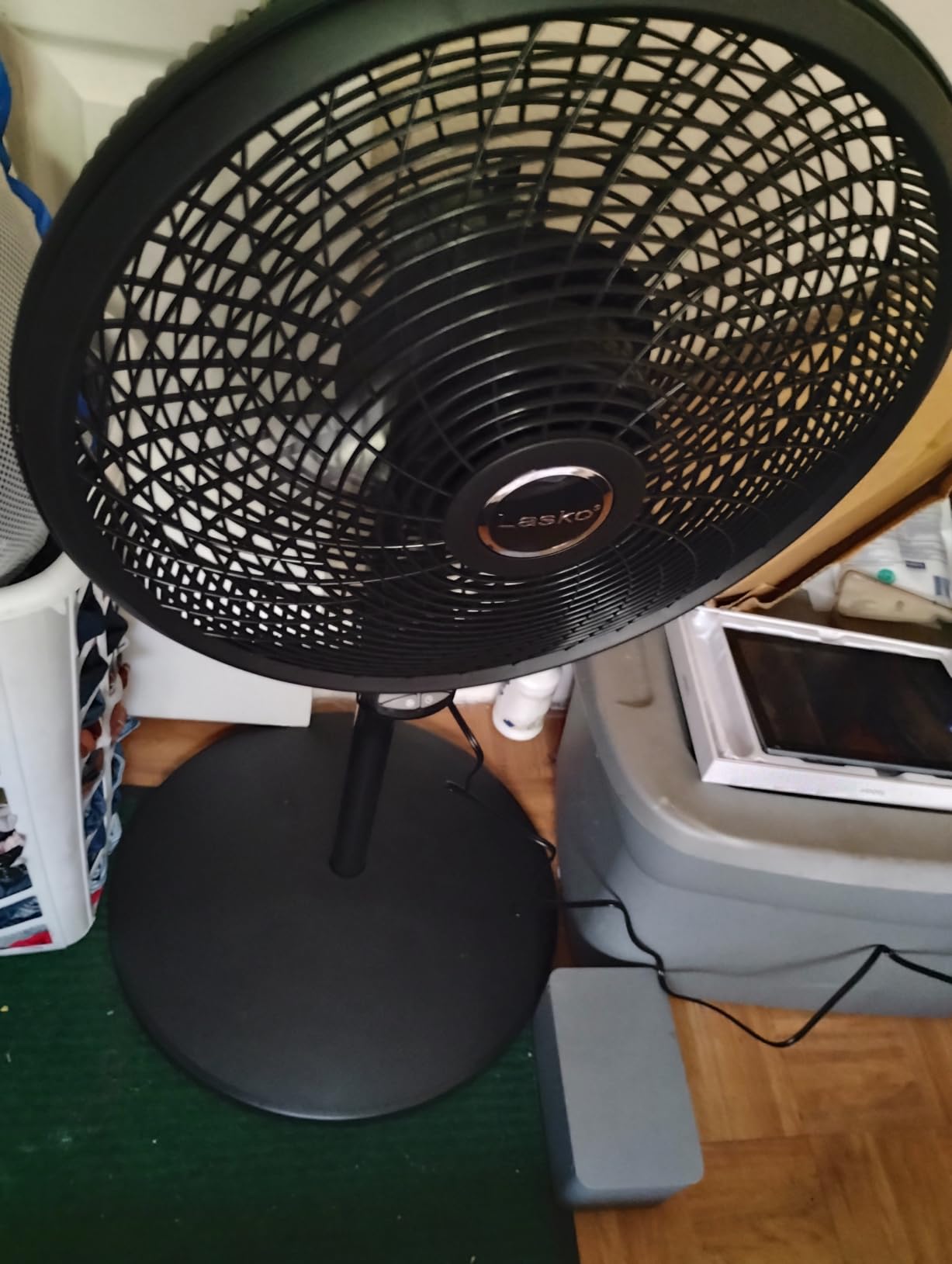Lasko Cyclone Oscillating Pedestal Fan 1843, Adjustable to 54