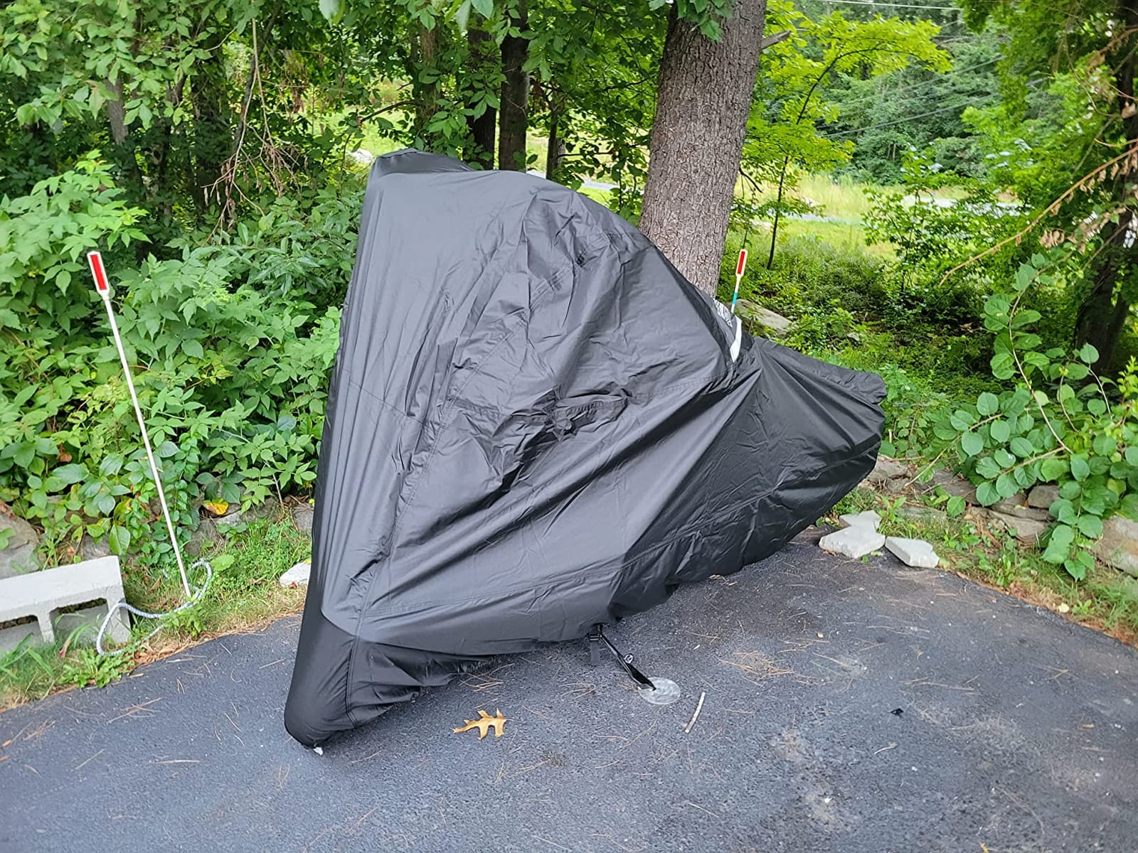 Dowco Guardian 50004-02 WeatherAll Plus Indoor/Outdoor Waterproof Motorcycle Cover: Black, X-Large customer photo 1