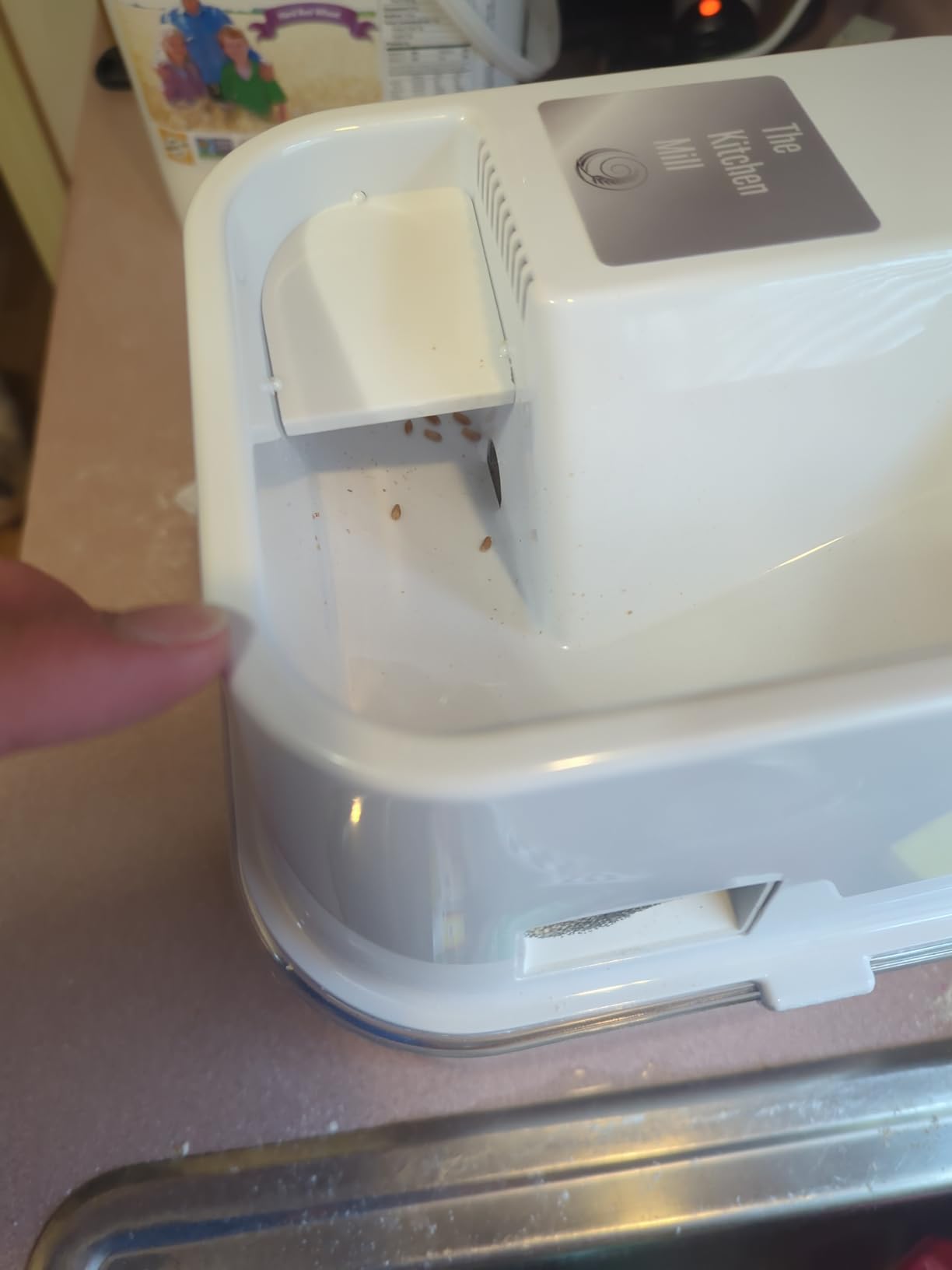 Kitchen Mill - Electric Grain Mill - High Speed Wheat, Corn, Grain Grinder, Flour Mill customer photo 2