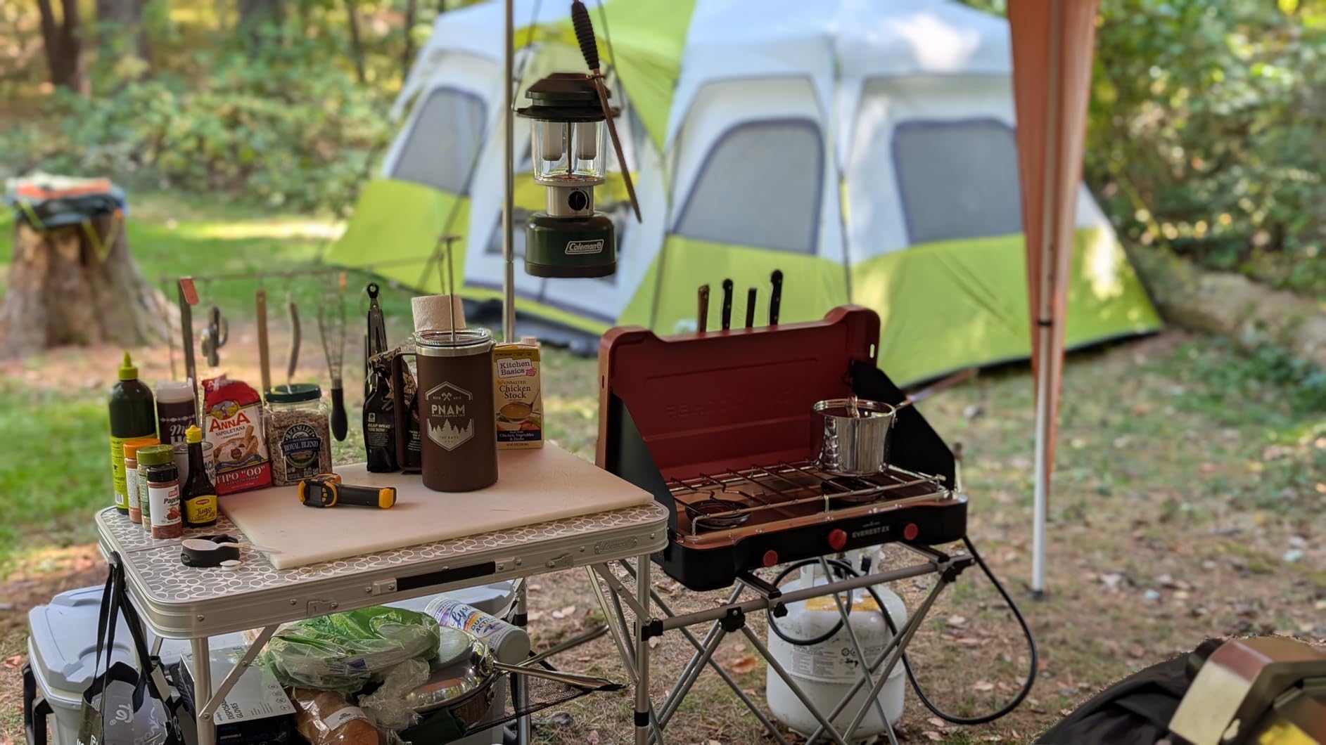 Coleman Pack-Away Portable Camp Kitchen, Outdoor Folding Kitchen with Food Prep Area, Great for Camping, Tailgating, Grilling & More customer photo 2