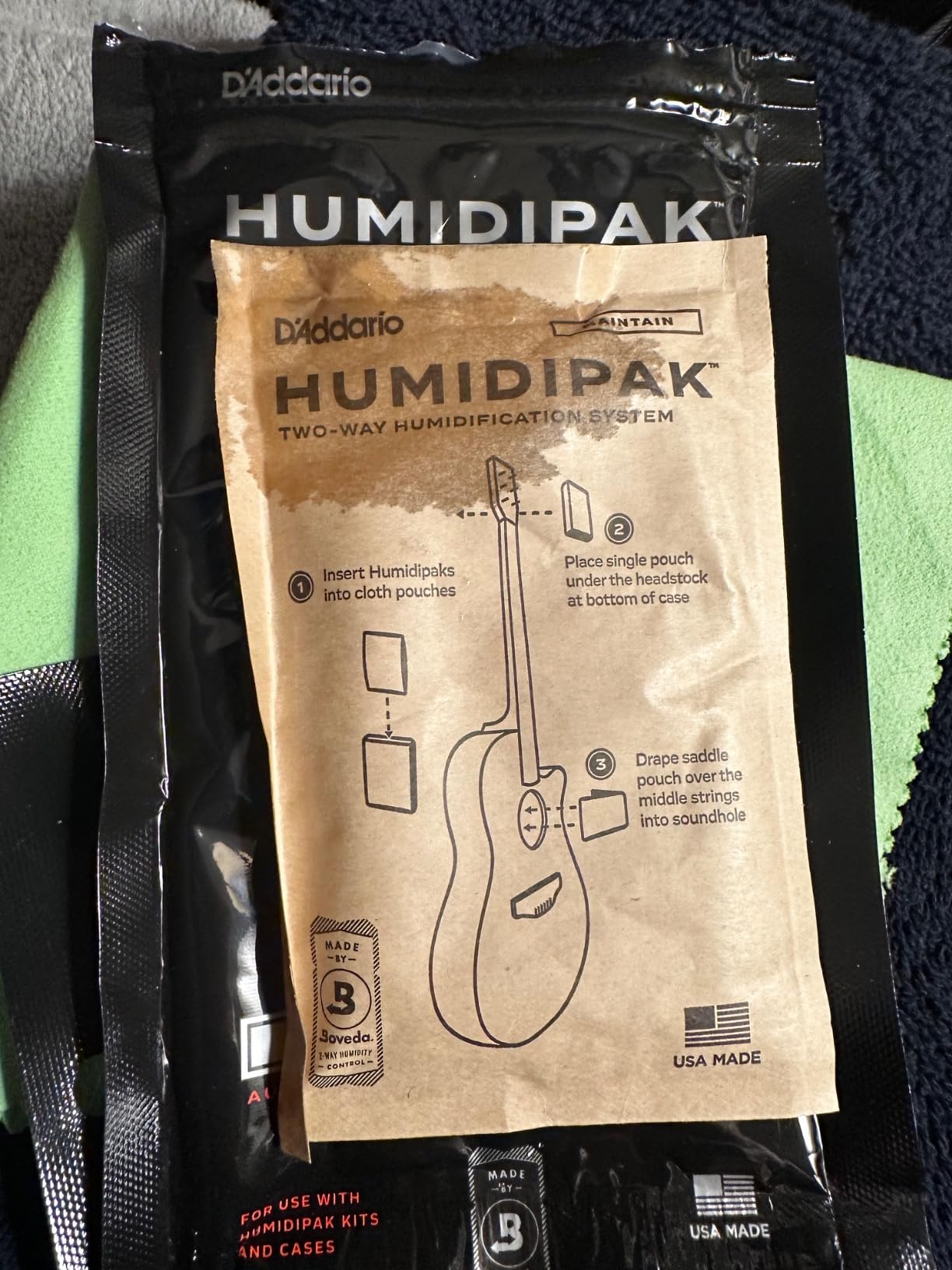 D'Addario Humidipak Guitar Maintain Packets, 3-Pack Case Humidity Control customer photo 1