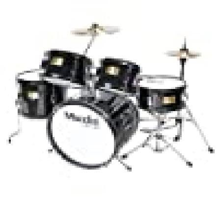Mendini by Cecilio 5 Piece 16 Inch Junior Drums Set - Metallic Blue | Drum Set with Bass, Toms, Snare Drum, Cymbal, Hi-Hat, Drumsticks & Adjustable Padded Seat for Beginner customer photo 2