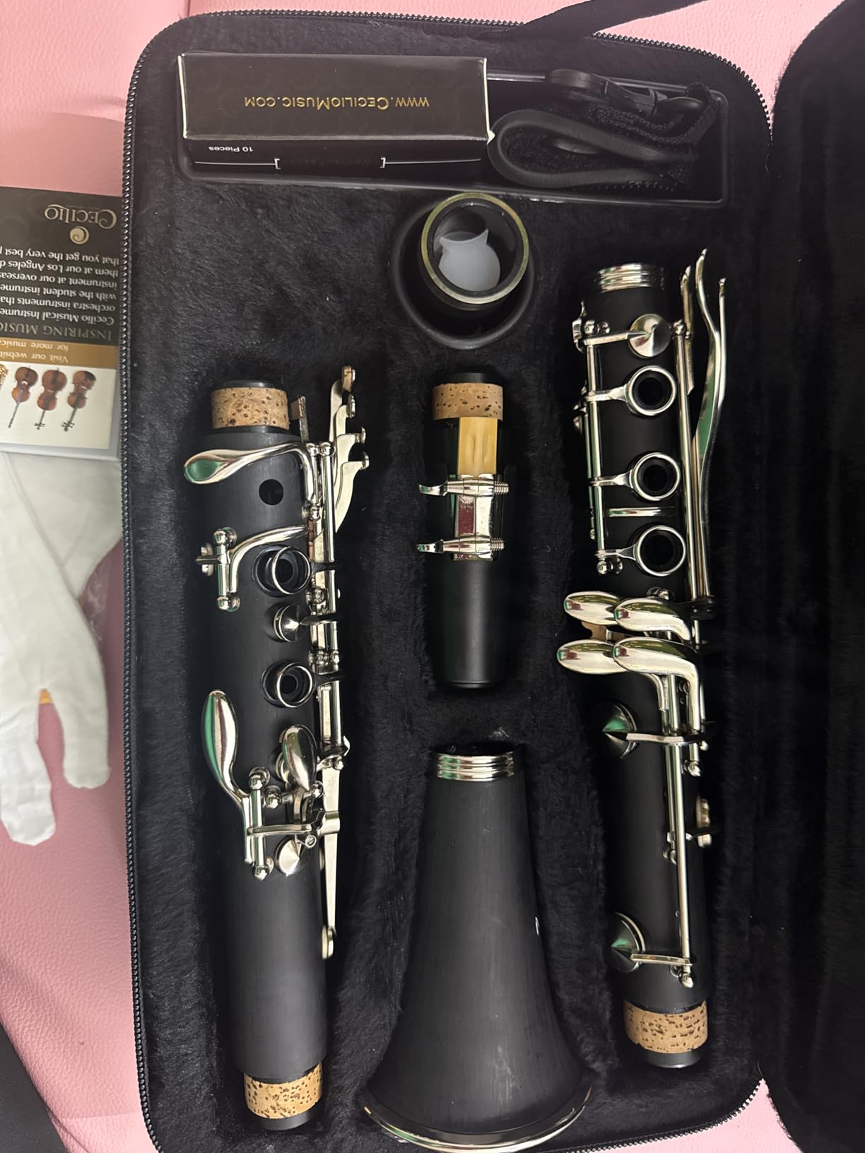 Mendini by Cecilio Ebonite Bb Clarinet Kit for Beginner - Black customer photo 2