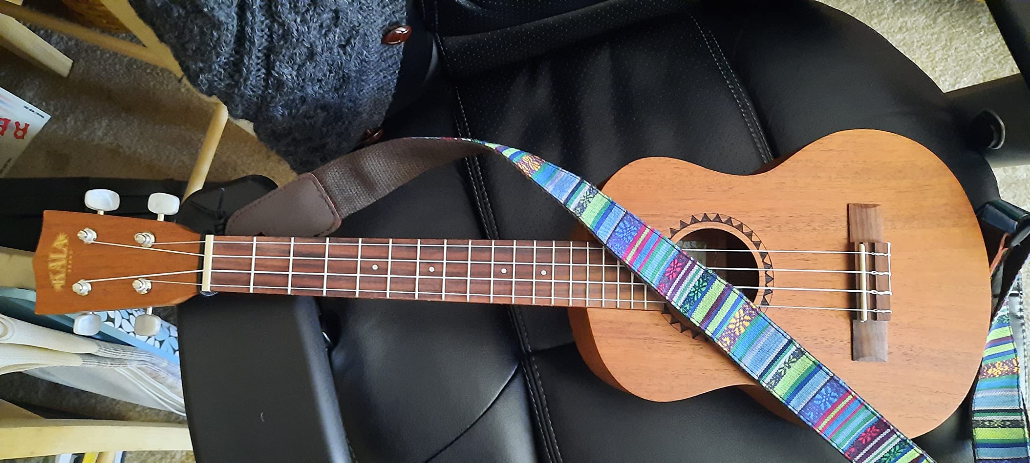 Kala KA-15S Satin Mahogany Soprano Ukulele Bundle with Gig Bag, Tuner, Strap, Austin Bazaar Instructional DVD, and Polishing Cloth customer photo 1