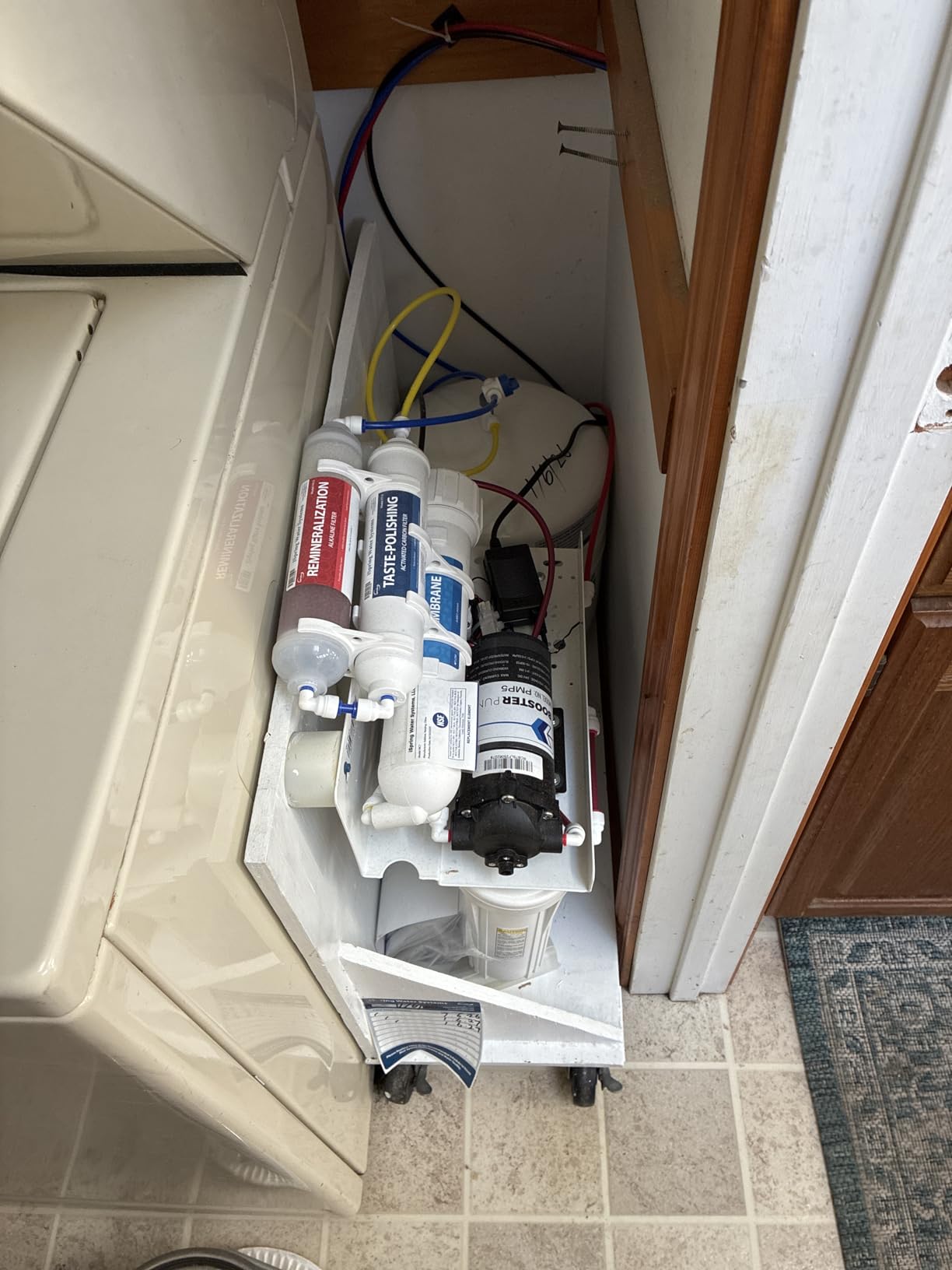 iSpring RCC7P-AK, 6-Stage Reverse Osmosis System Under Sink Alkaline Water Filter and Pump, RO Drinking Water Filtration System, Patented Top-Mounted Faucet Design for Easy Installation customer photo 1