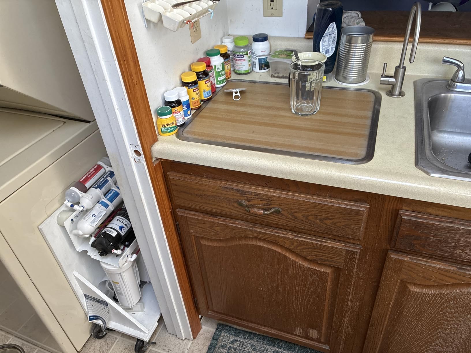 iSpring RCC7P-AK, 6-Stage Reverse Osmosis System Under Sink Alkaline Water Filter and Pump, RO Drinking Water Filtration System, Patented Top-Mounted Faucet Design for Easy Installation customer photo 2