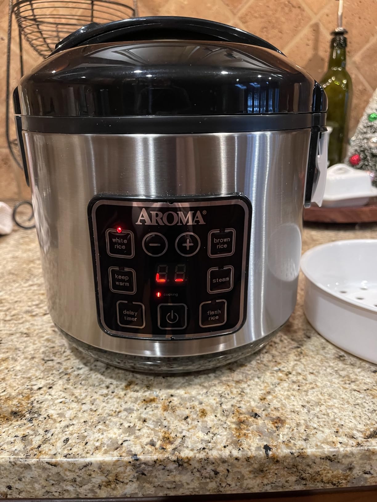 AROMA Digital Rice Cooker, 4-Cup (Uncooked) / 8-Cup (Cooked), Steamer, Grain Cooker, Multicooker, 2 Qt, Stainless Steel Exterior, ARC-914SBD customer photo 2