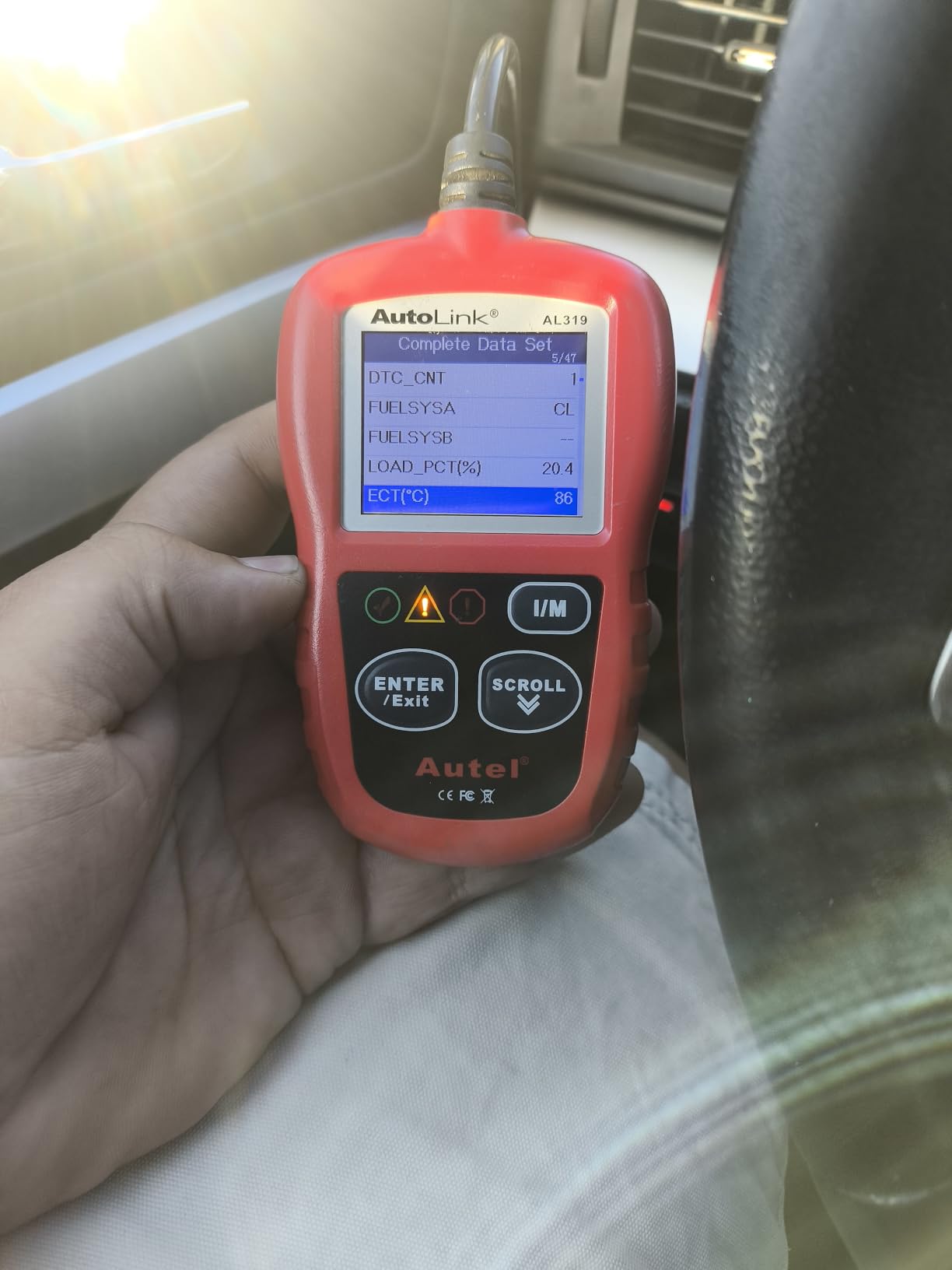 Autel AL319 Professional OBD2 Scanner, Enhanced Check Engine Code Reader | Reset Fault Code, Live Data, Freeze Frame, CAN Car Diagnostic Scan Tool for All OBDII Vehicles After 1996, 2026 Upgraded customer photo 1