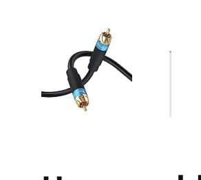 BlueRigger Subwoofer Cable 15FT (Dual Shielded RCA Cables for Subwoofer) Gold Plated, RCA Male to Male - Subwoofer RCA Cable for Amplifier, DAC, Receiver, Home Theater, HDTV, Soundbar customer photo 1