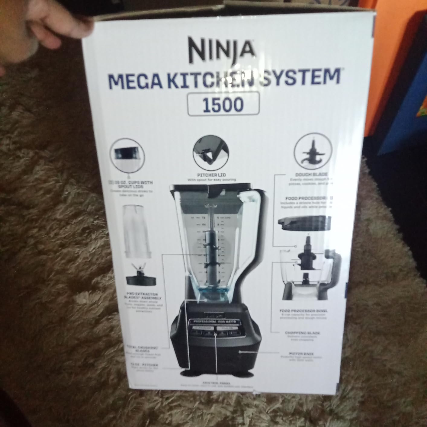 Ninja Mega Kitchen System, 1500W, 72oz Pitcher, 8-Cup, Black, BL770 customer photo 1