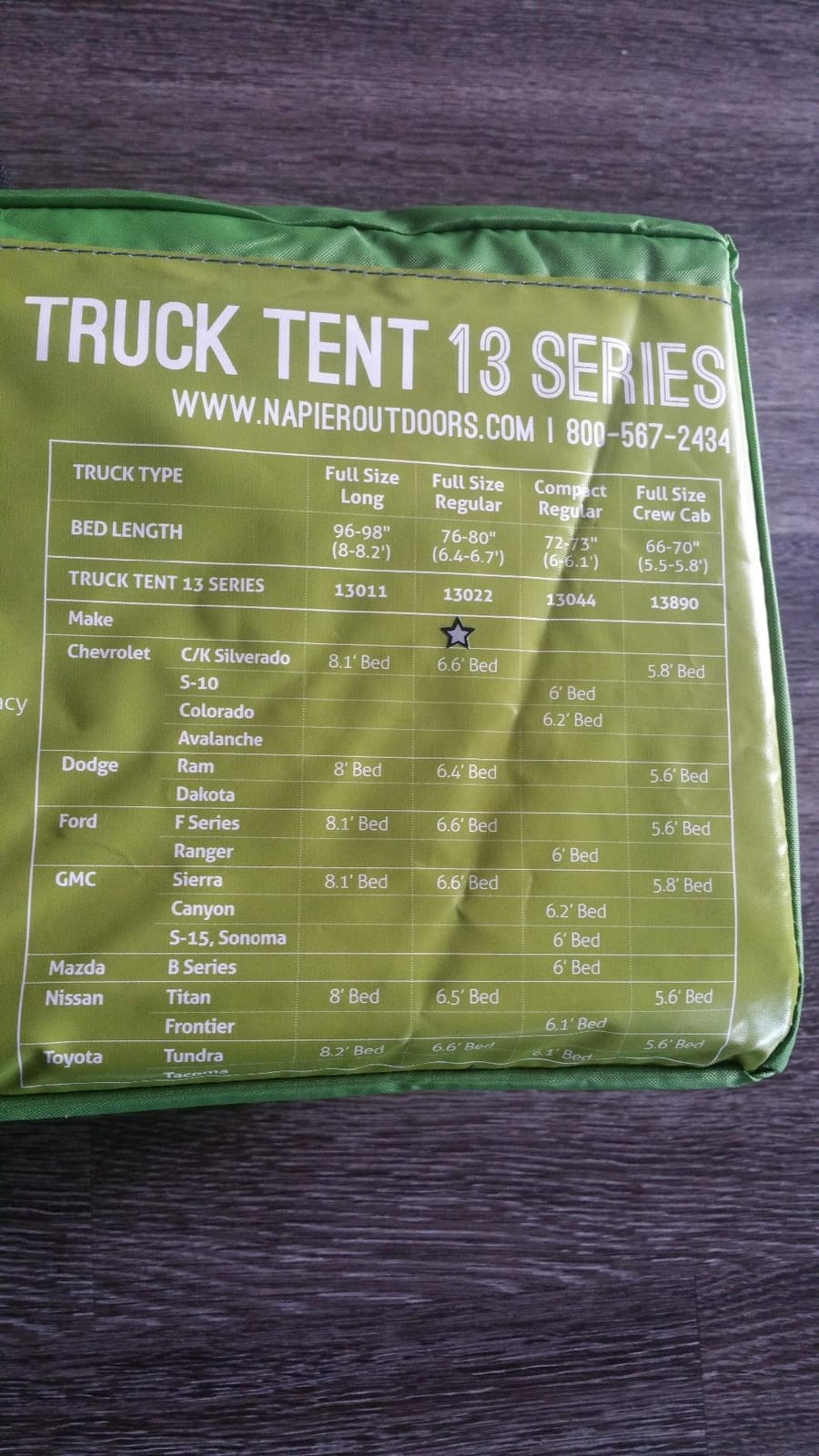 Napier Backroadz Truck Tent 13 Series | Pickup Truck Bed Camping Tent | Rainfly for Water Protection | Sturdy and Spacious 2-Person Truck Bed Tent | Easy 10-Minute Setup | Green/Gray customer photo 1