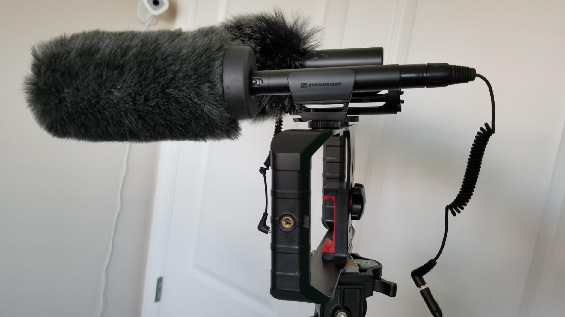 Sennheiser Pro Audio Wireless Microphone System, Black (MKE600) | Supercardioid shotgun microphone with XLR-3M and low-cut filter for camcorders, video DSLRs and outdoor recording customer photo 2