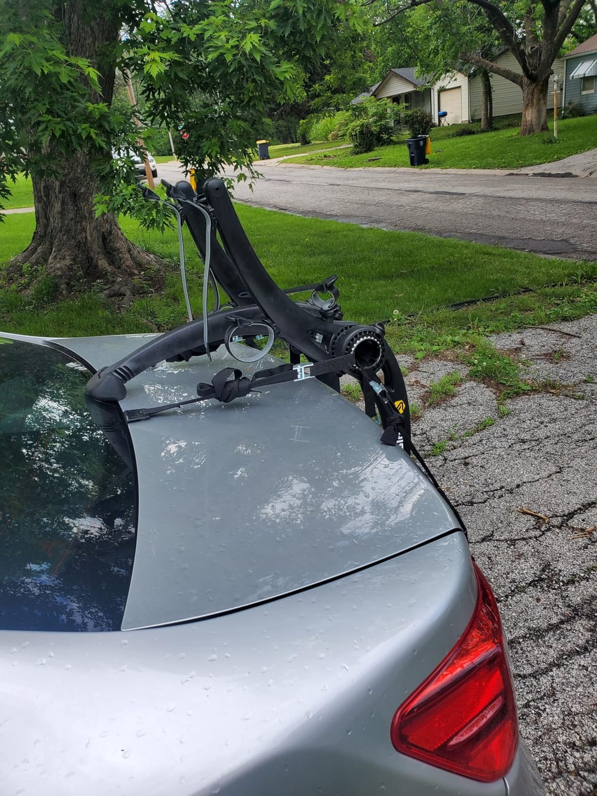 Saris Bones Car Trunk Bicycle Rack Carrier, Mounts 2 Bikes, Black customer photo 1