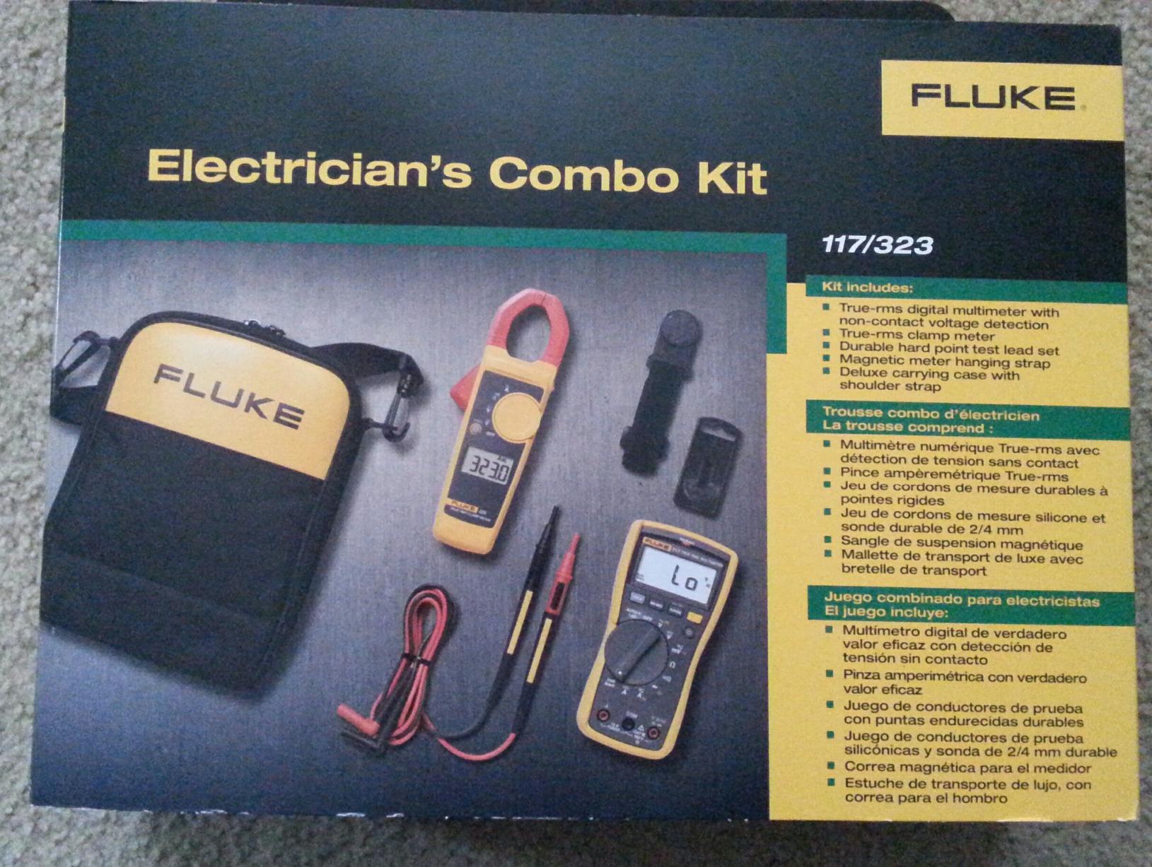 Fluke 117/323 Kit Multimeter and Clamp Meter Combo Kit For Residential And Commercial Electricians, AC/DC Voltage, AC Current 400 A, Includes Test Leads, TPAK And Carrying Case customer photo 2