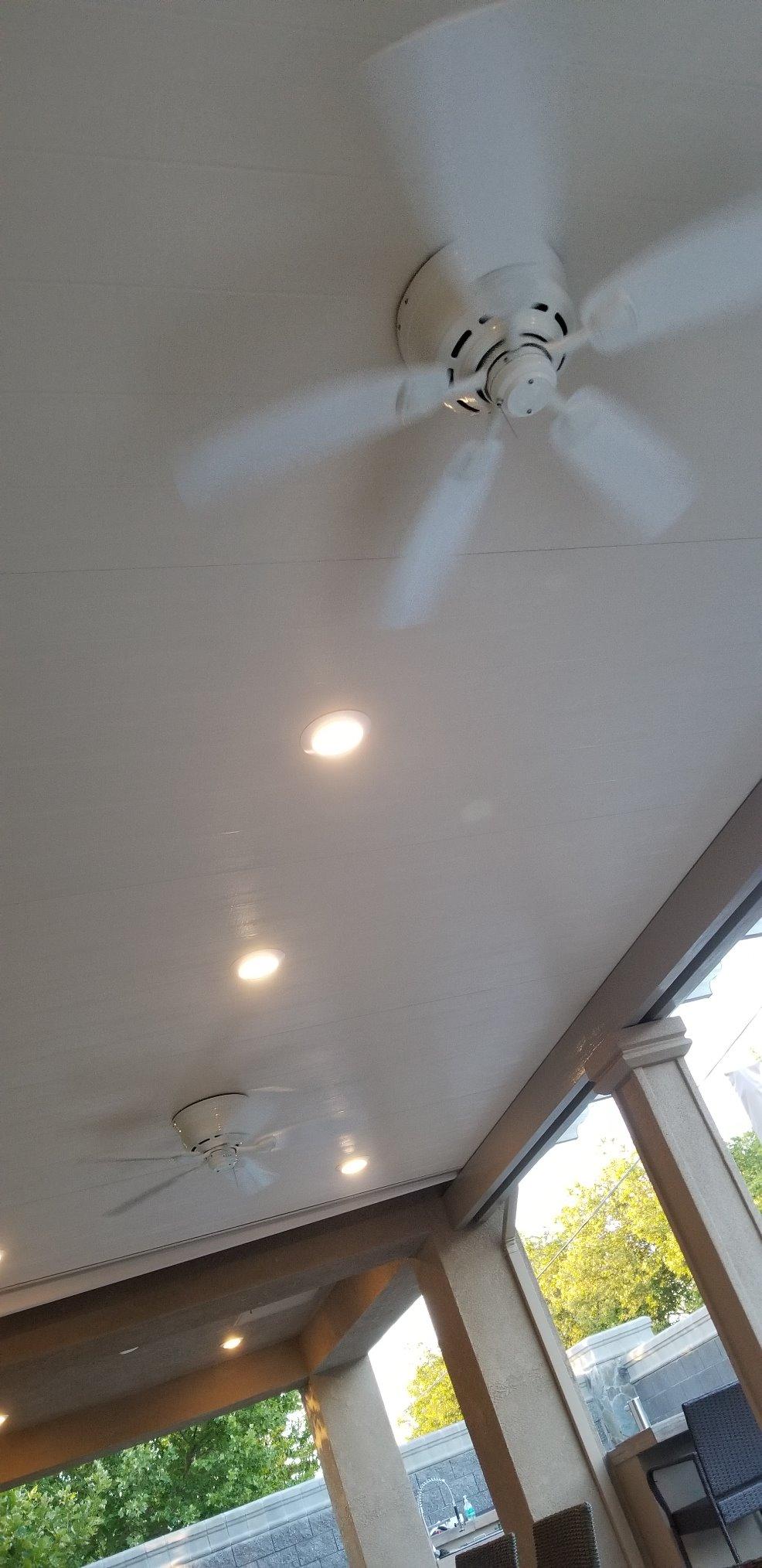 Hunter Sea Wind, Outdoor or Indoor, Ceiling Fan, No Light, 48 inch, White customer photo 2