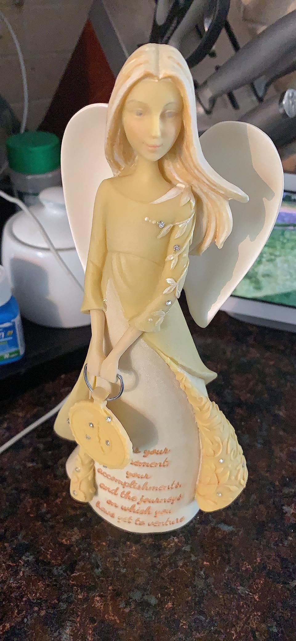 Enesco Foundations Collection Bless Your Retirement Angel Figurine- Resin Hand Painted Collectible Decorative Angels Figurines Home Decor Retirement Statue, 9 Inch customer photo 1
