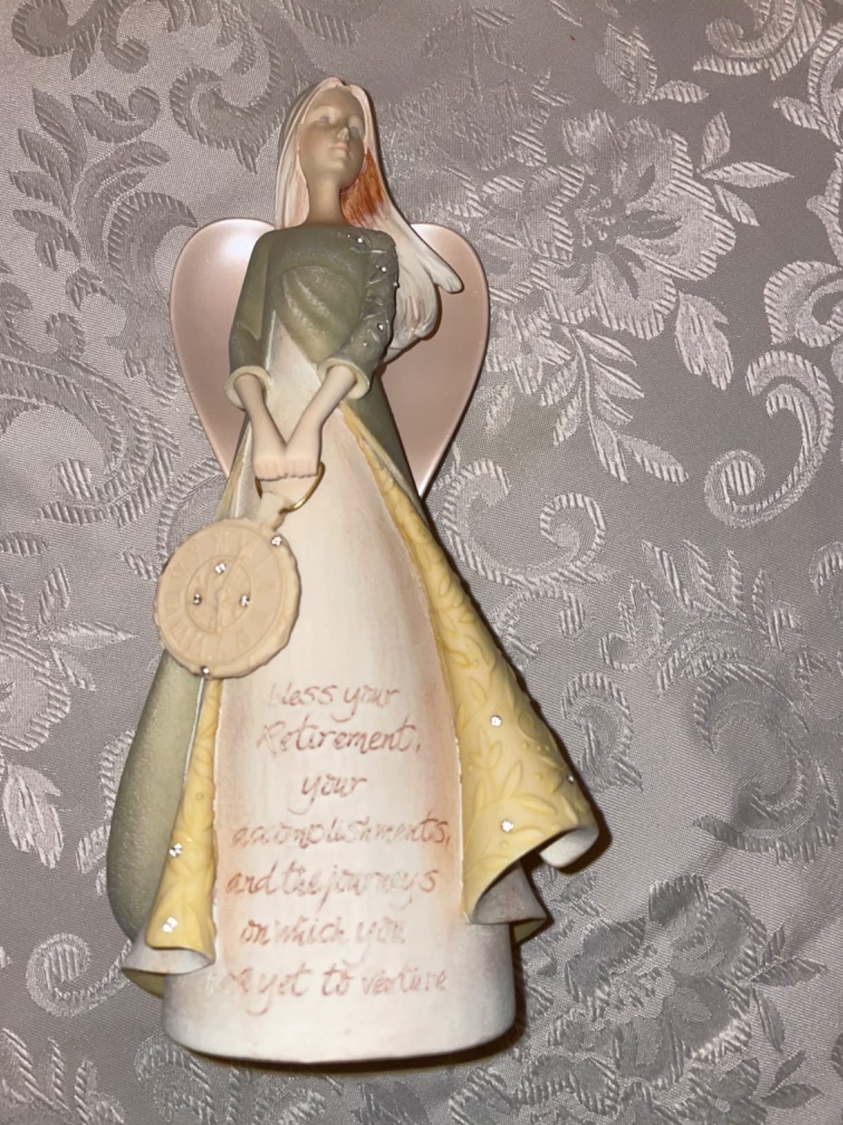 Enesco Foundations Collection Bless Your Retirement Angel Figurine- Resin Hand Painted Collectible Decorative Angels Figurines Home Decor Retirement Statue, 9 Inch customer photo 2