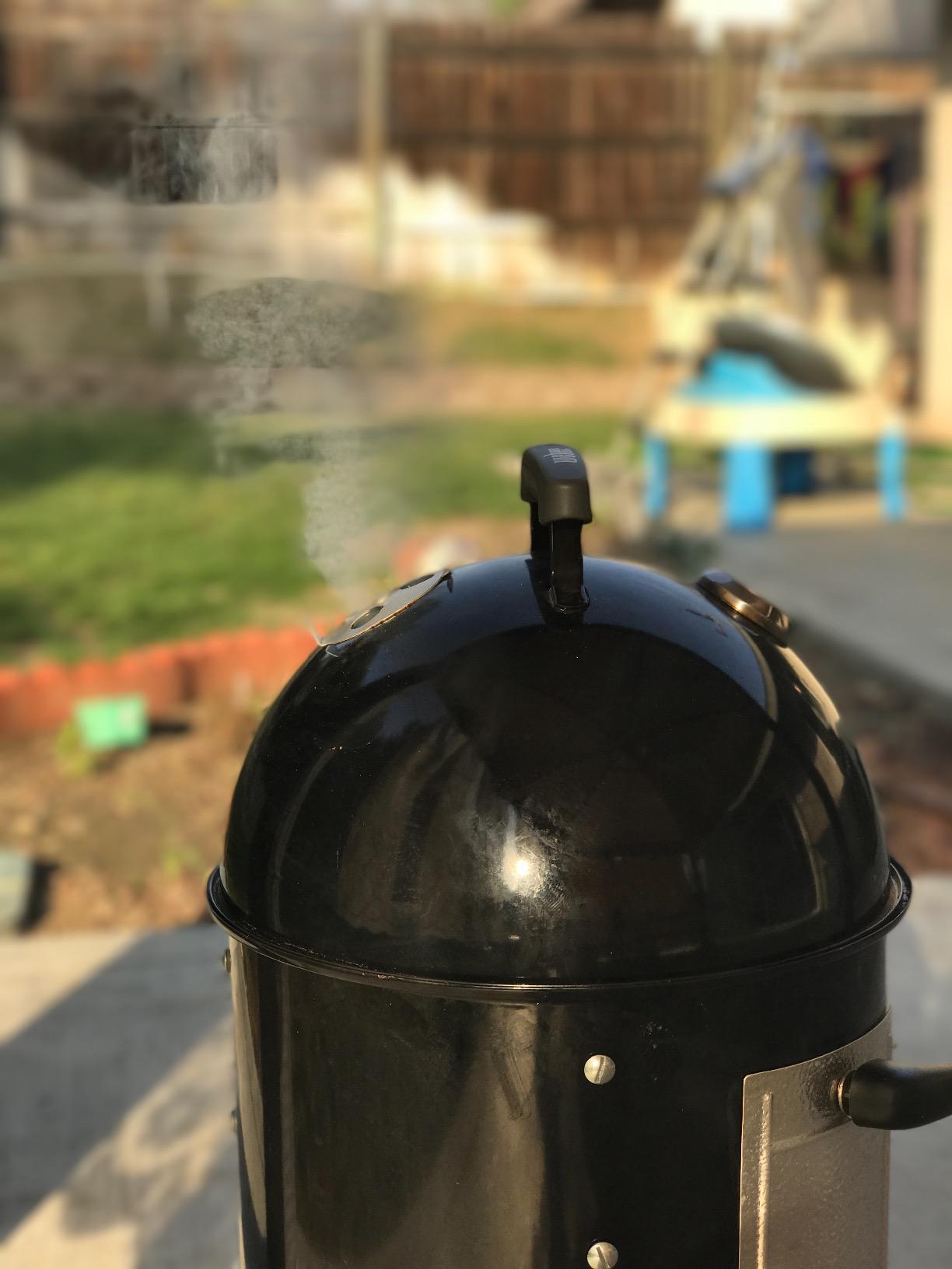 Weber Smokey Mountain Cooker Smoker, 14-Inch Charcoal Smoker | Outdoor BBQ Smoker with Dual Cooking Grates, Porcelain-Enameled Kettle & Temperature Control Dampers customer photo 1