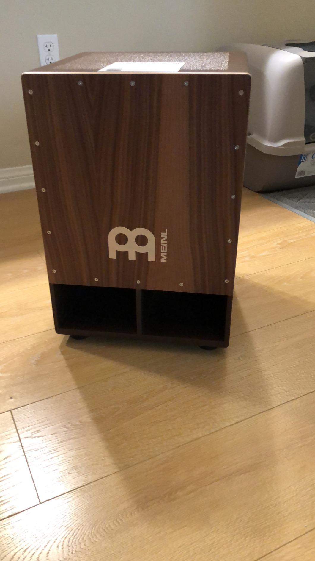 Meinl Percussion Bass Cajon - Subwoofer Snare Sit-On Box Drum | NOT MADE IN CHINA, Jumbo Size, Front Sound Ports, Walnut Frontplate, Silicone Feet customer photo 1