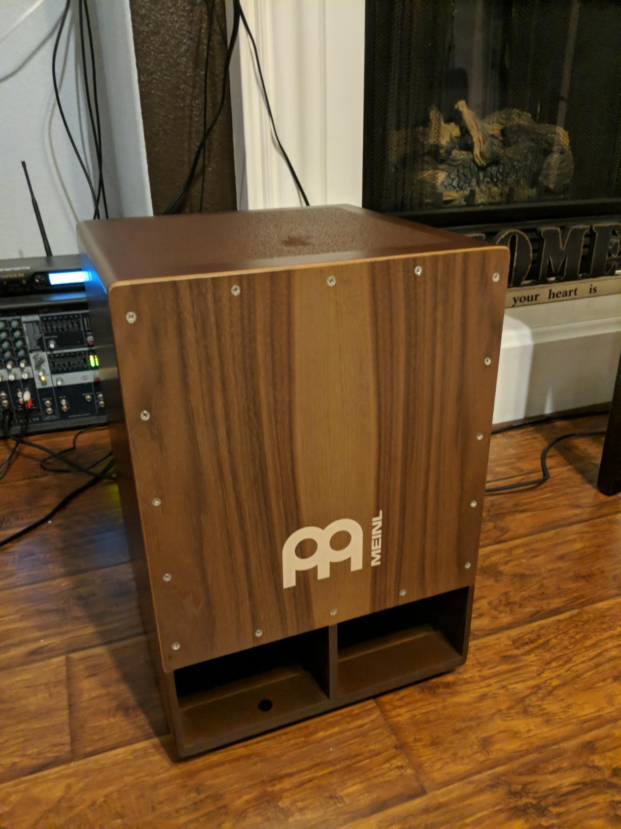 Meinl Percussion Bass Cajon - Subwoofer Snare Sit-On Box Drum | NOT MADE IN CHINA, Jumbo Size, Front Sound Ports, Walnut Frontplate, Silicone Feet customer photo 2