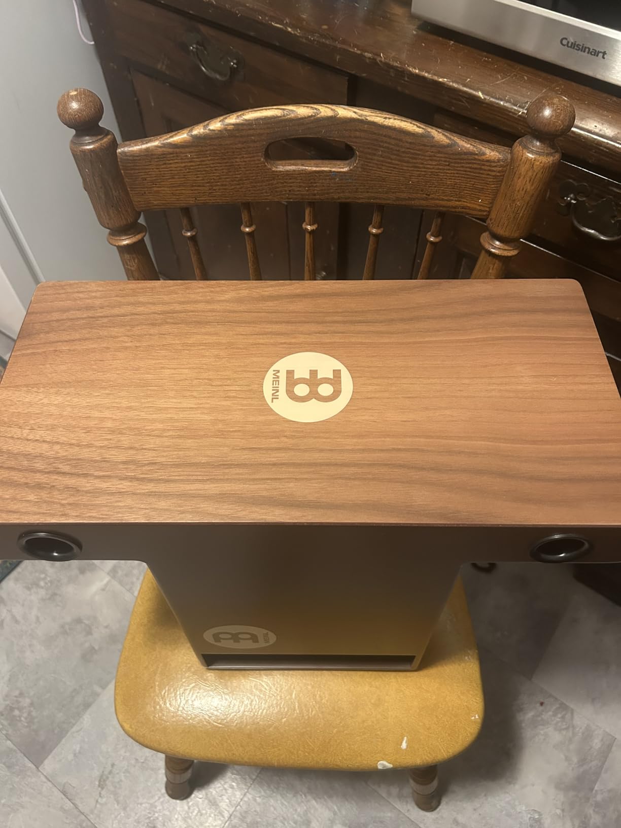 Meinl Slaptop Cajon Box Drum with Internal Snares and Forward Projecting Sound Ports - NOT MADE IN CHINA - Walnut Playing Surface, 2-YEAR WARRANTY customer photo 1