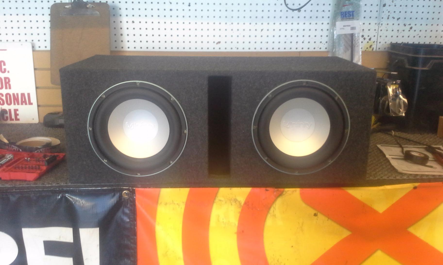 Dual 10 Inch Vented Subwoofer Box Ported Sub Enclosure 5/8