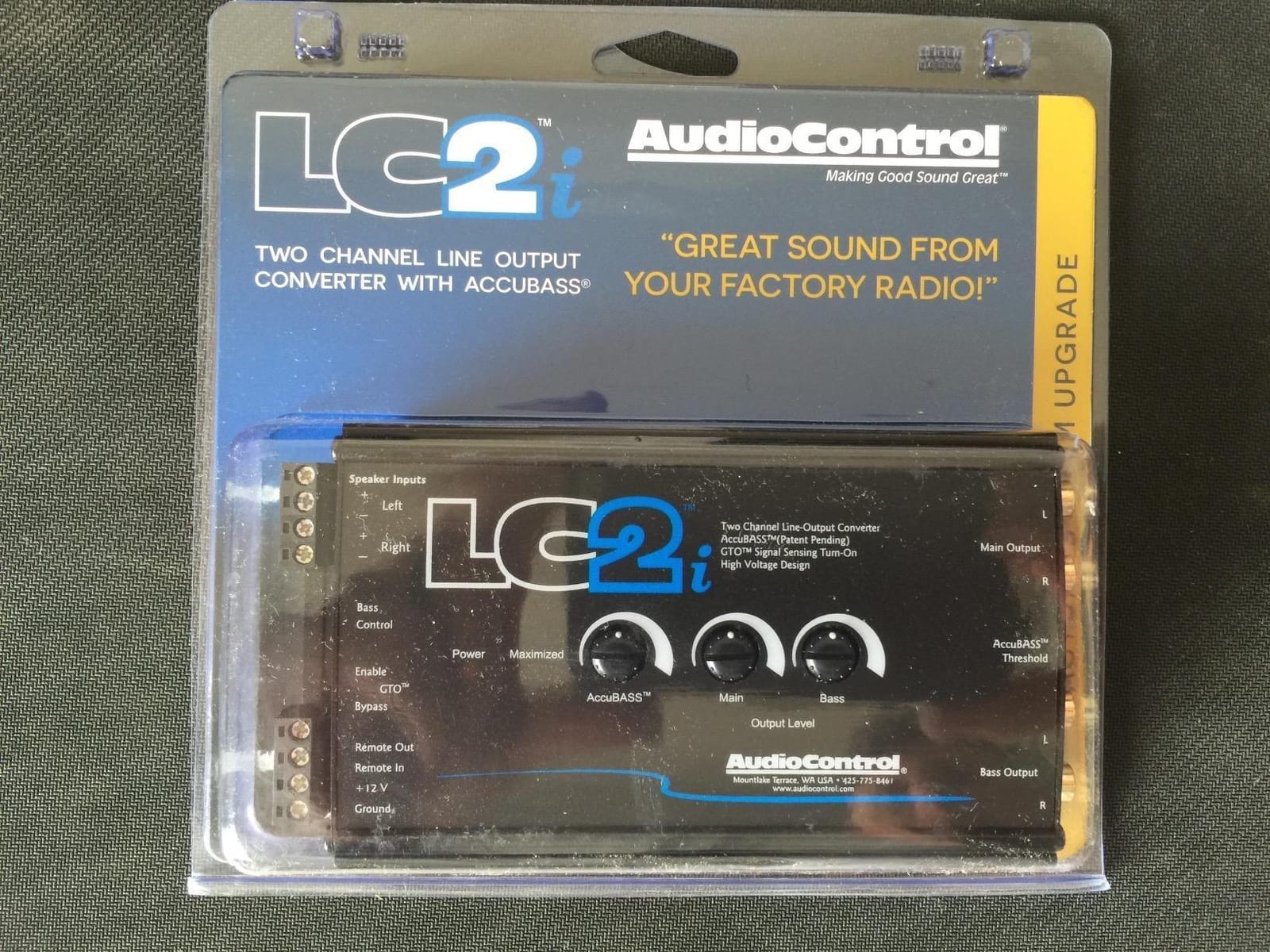 AudioControl LC2i 2-Channel Line Output Converter with AccuBASS for Adding Subwoofers, Amplifiers to Factory Car Audio Receiver Head Unit, Speaker Level to RCA Line Level Converter customer photo 1