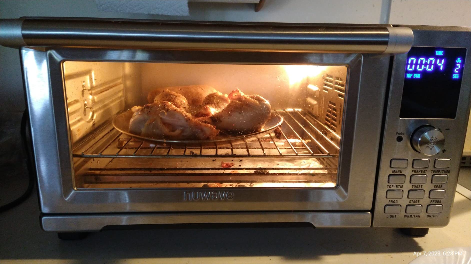 Nuwave Bravo 30 QT Smart Air Fryer Toaster Oven, 2026 New Convection System, 12-in-1, Brushed Stainless Steel customer photo 1