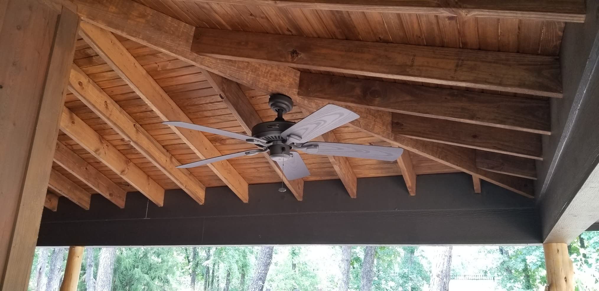 Honeywell Belmar 52-Inch Outdoor Ceiling Fan, Pull Chain, Tri-Mount, Bronze customer photo 2