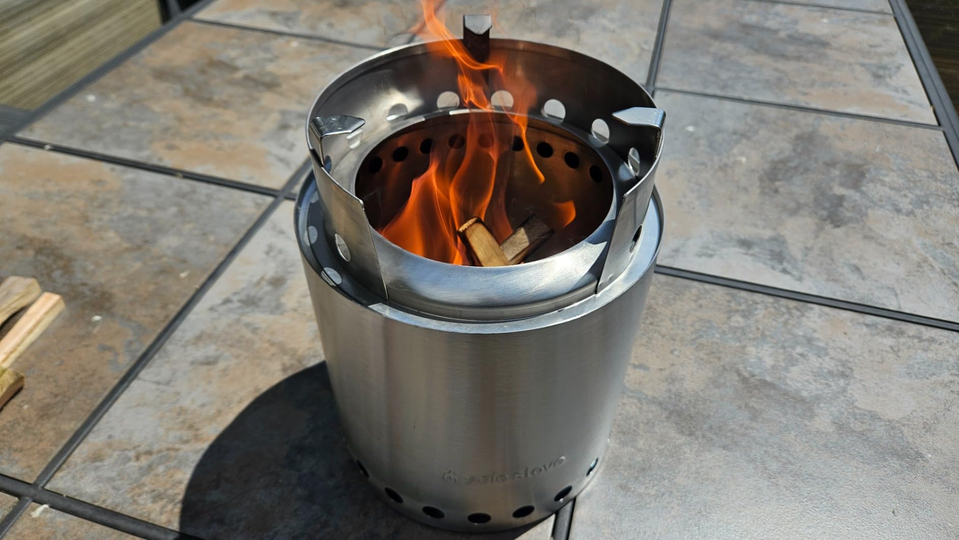 Solo Stove Campfire Camping Stove Portable Stove for Backpacking Outdoor Cooking Great Stainless Steel Camping Backpacking Stove Compact Wood Stove Design-No Batteries or Liquid Fuel Canisters Needed customer photo 2